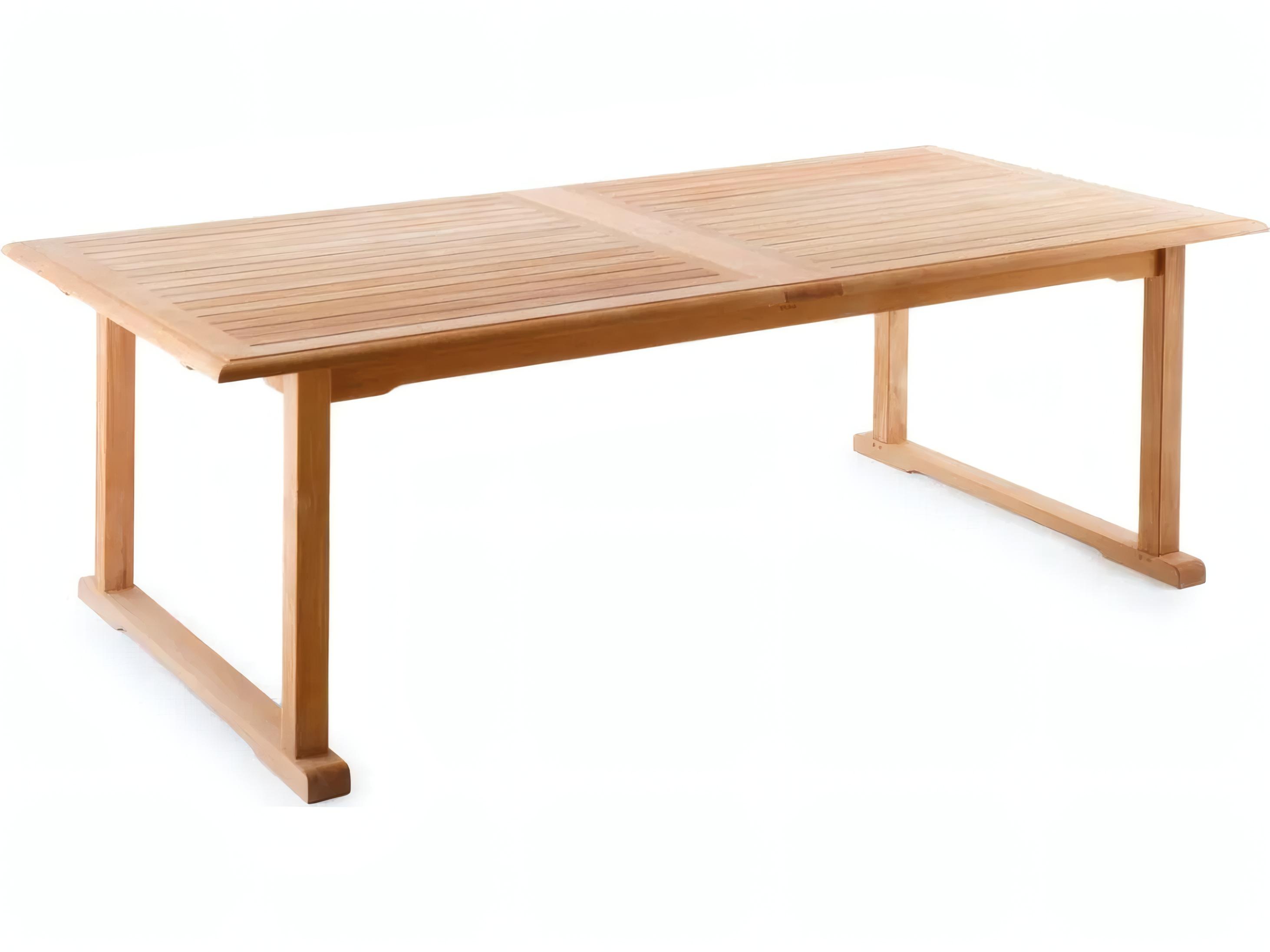 UnoPiu Chelsea Teak Rectangular Extendable Dining Table