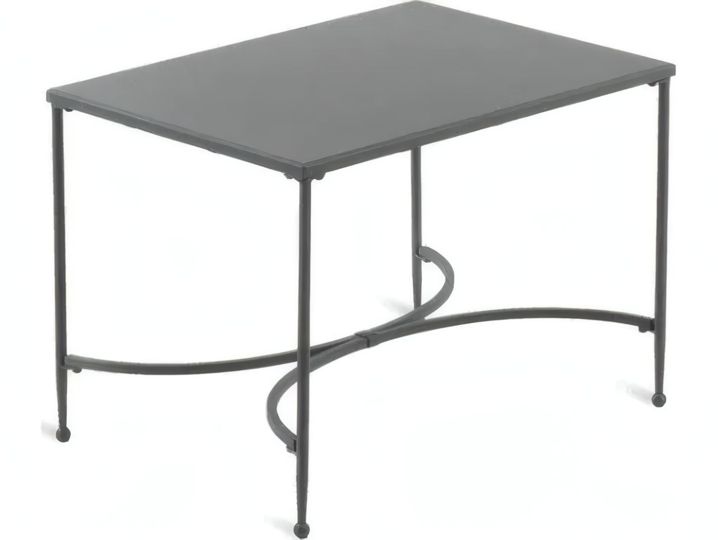 UnoPiu Toscana Wrought Iron Rectangular End Table