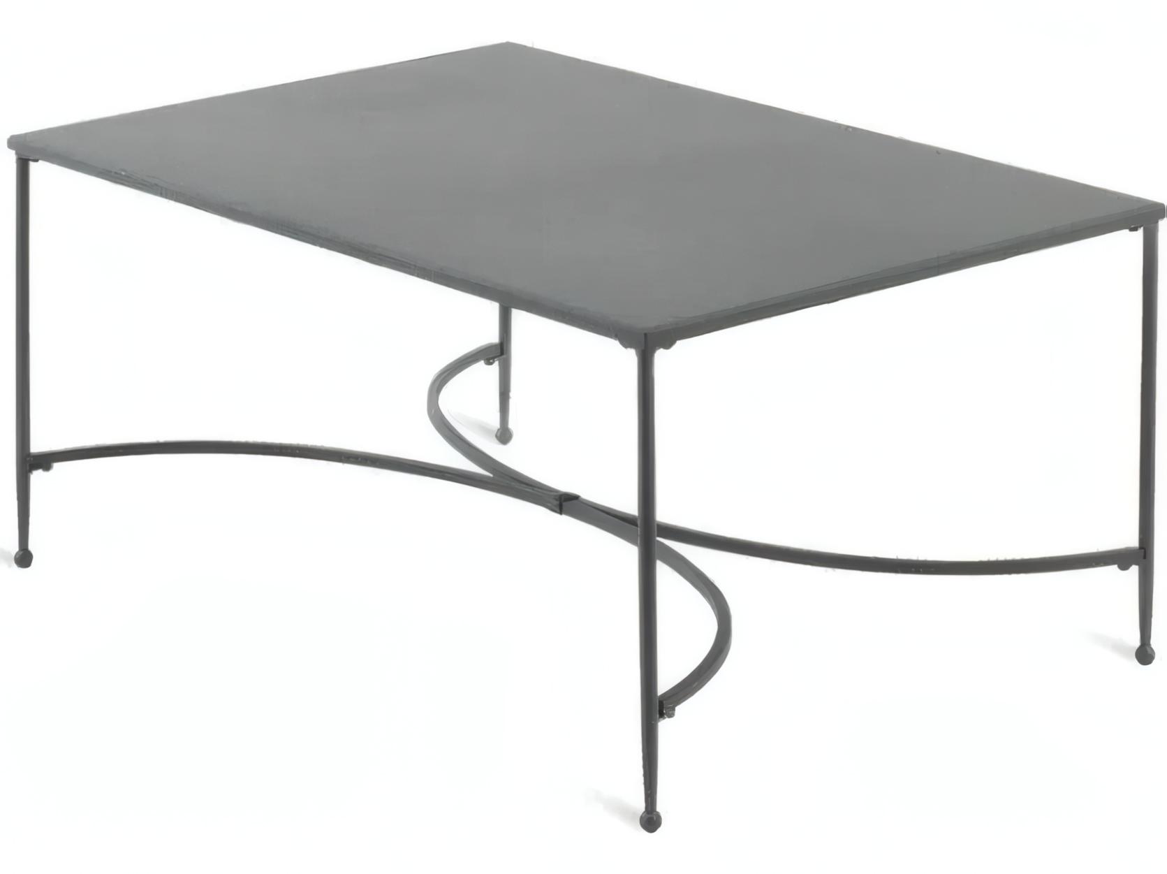 UnoPiu Toscana Wrought Iron Rectangular Coffee Table