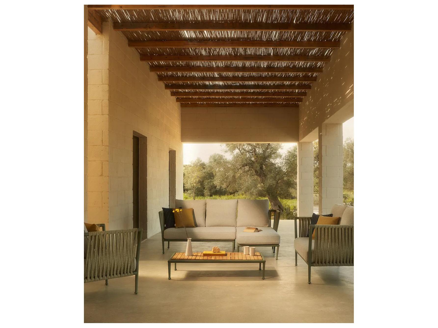 UnoPiu Tremble Aluminum Rope Left Arm Chaise Lounge Module