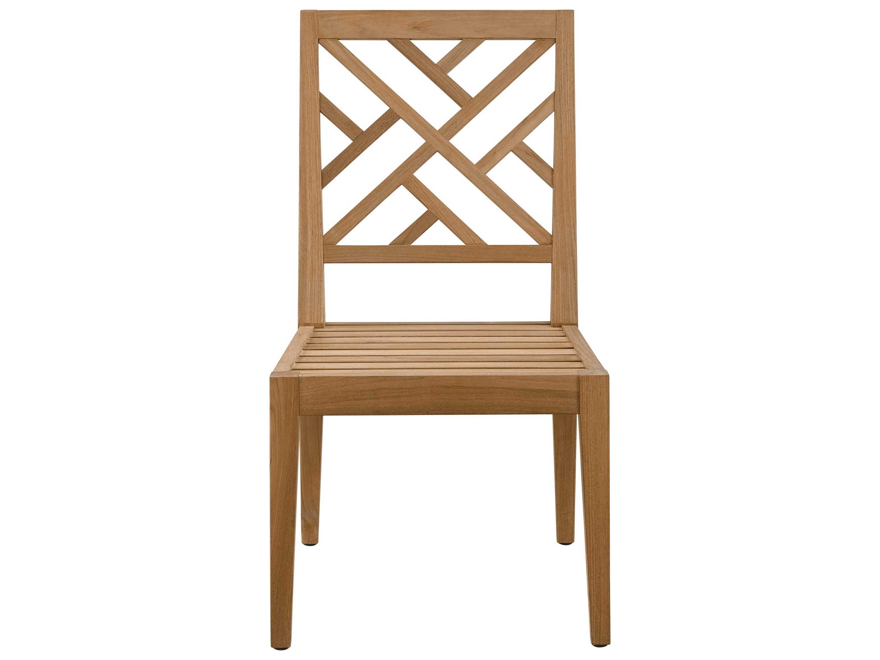 Coastal Living Outdoor Quick Ship Chesapeake Natural Teak Cushion Dining Chair