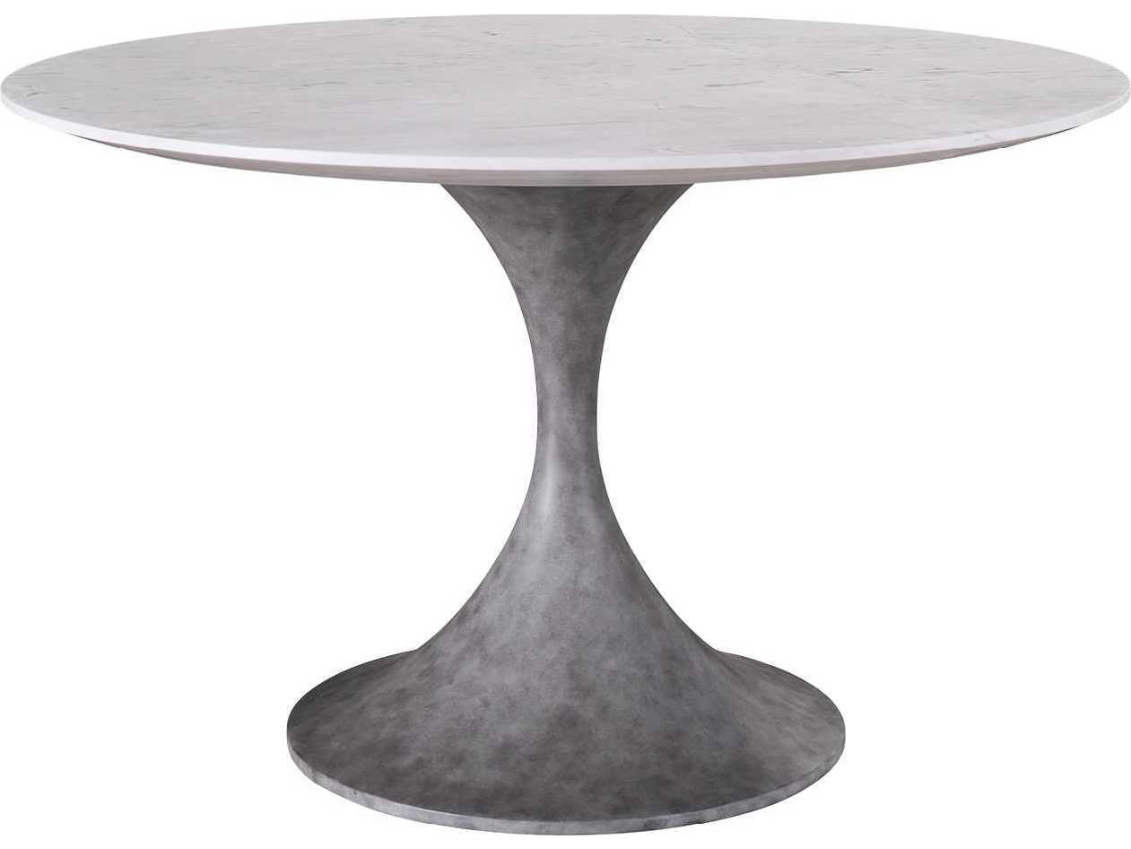 Coastal Living Outdoor Quick Ship Faux Marble / Cast Concrete Round Dining Table