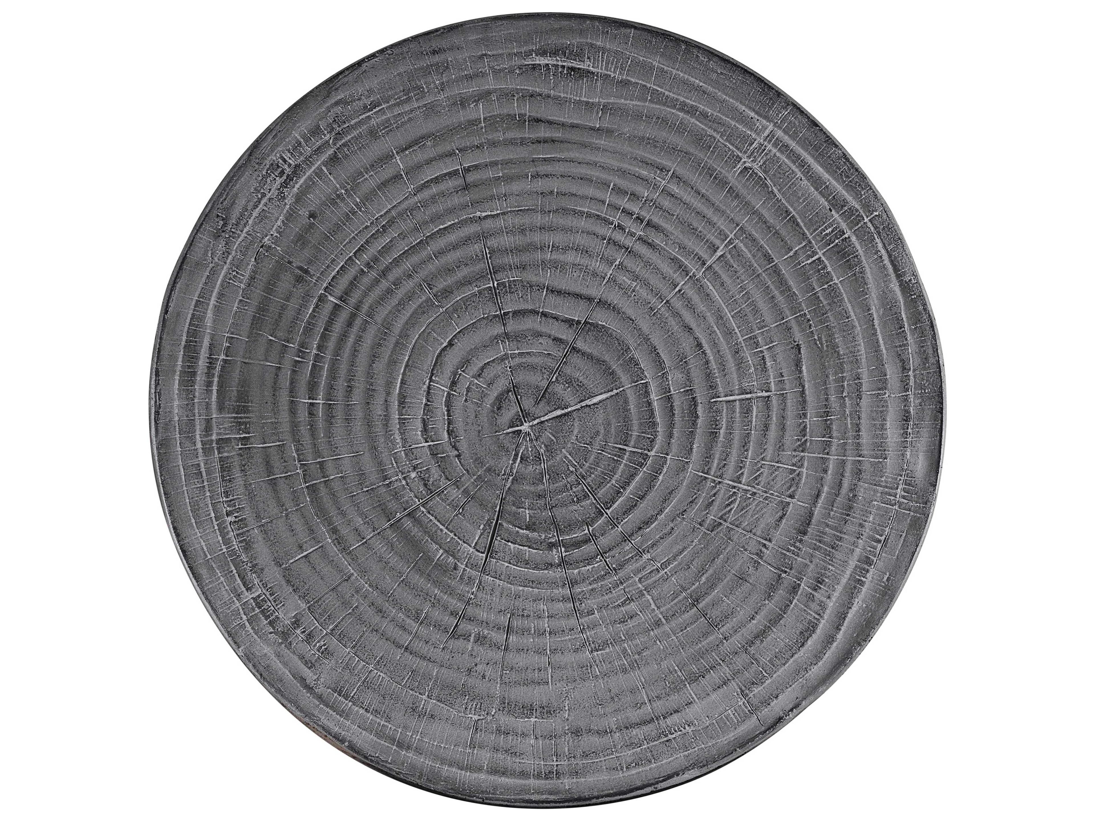 Coastal Living Outdoor Quick Ship Harvested Gray Concrete Round End Table