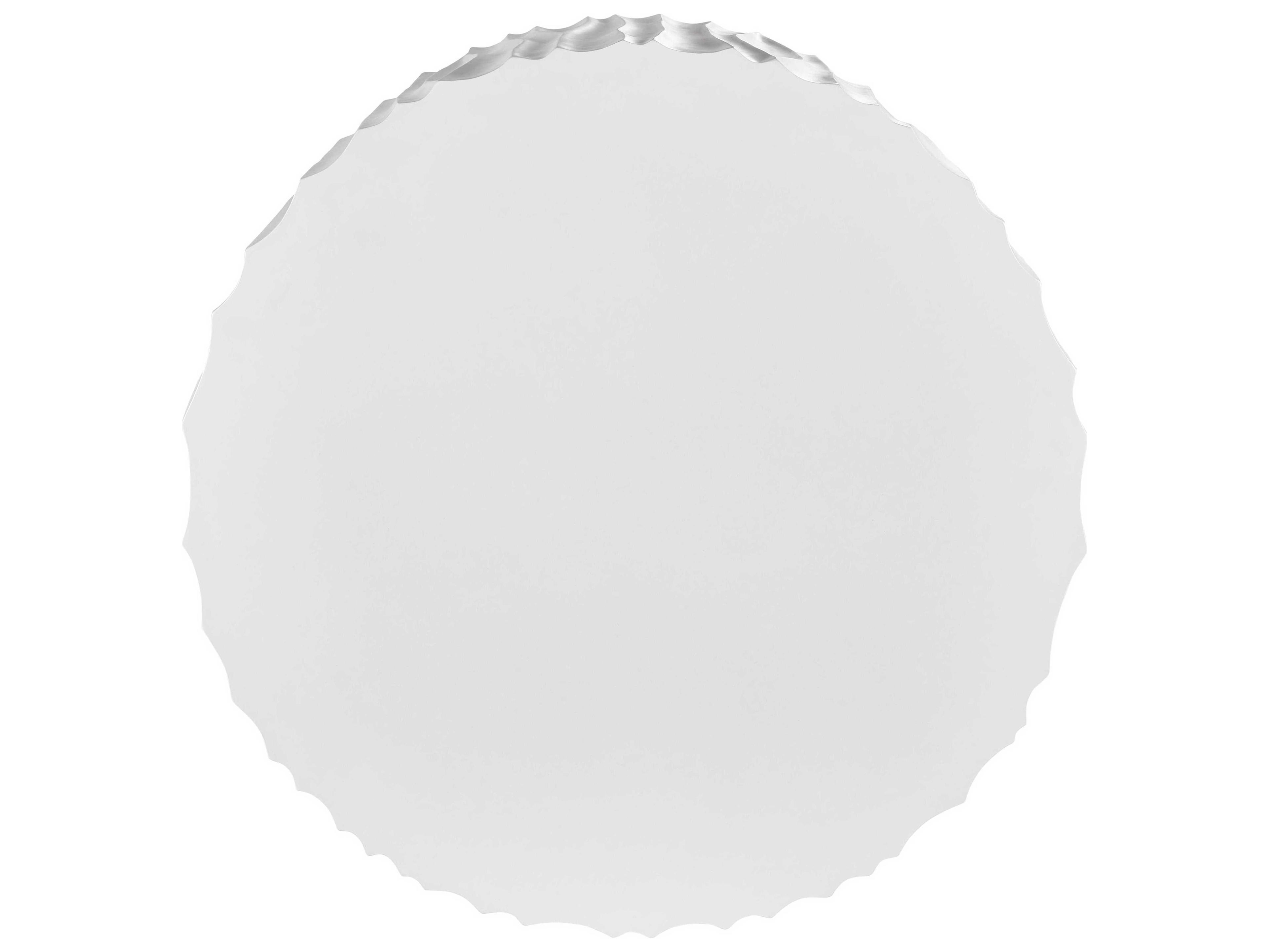 Coastal Living Outdoor Quick Ship Geneva Abaco White Concrete Round Coffee Table