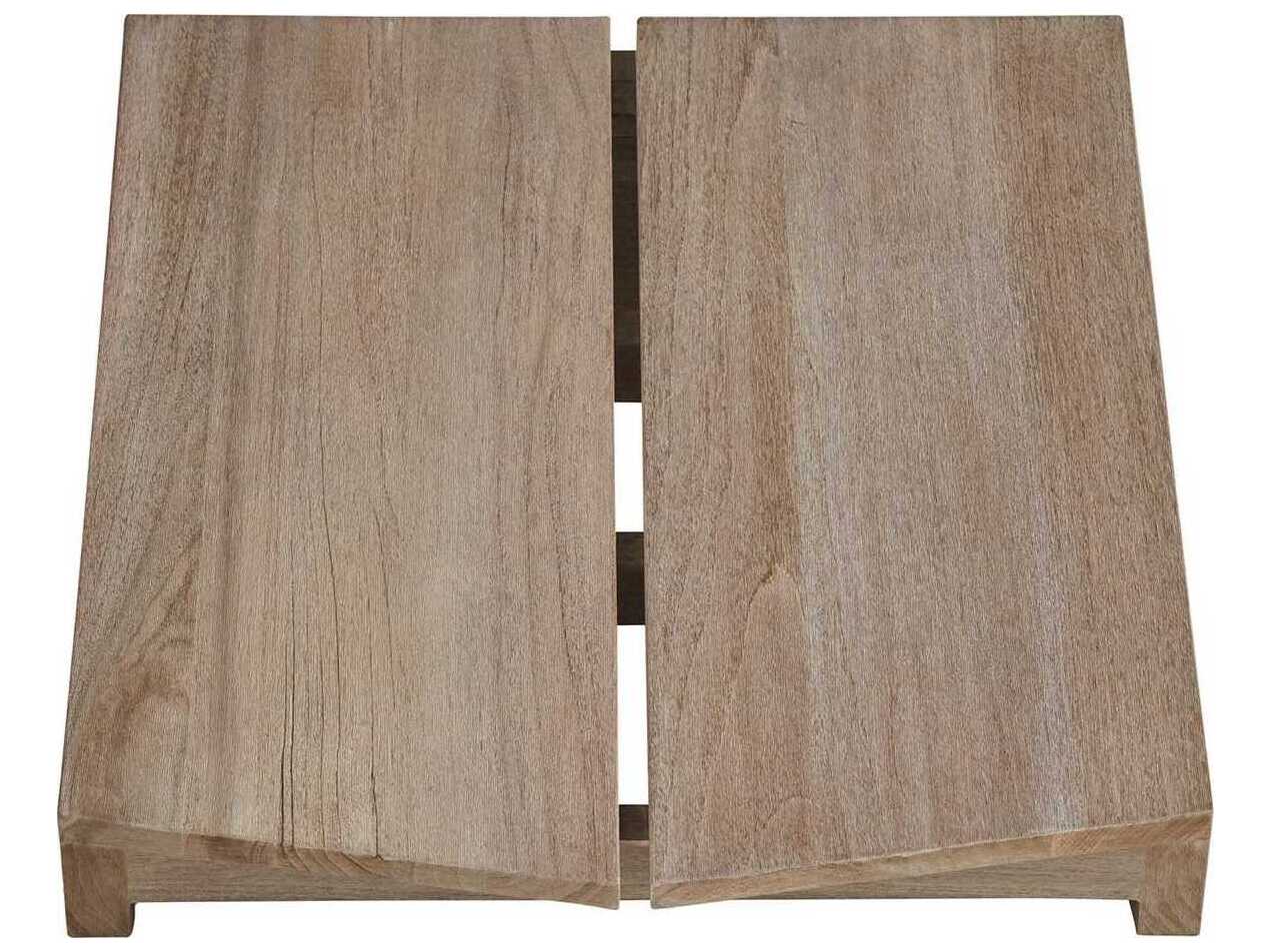 Coastal Living Outdoor Saratoga Wood Ottoman