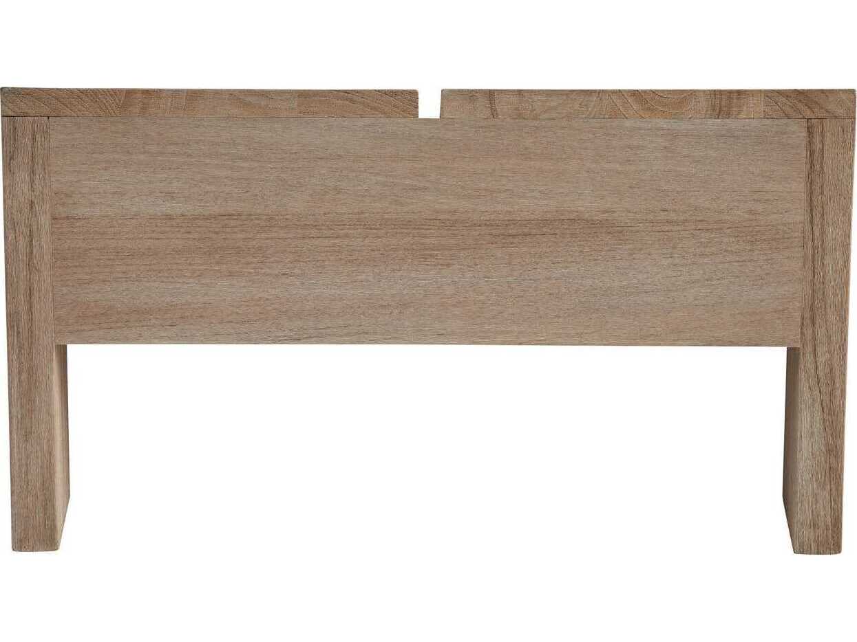 Coastal Living Outdoor Saratoga Wood Ottoman