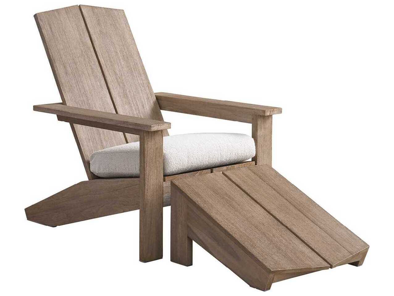 Coastal Living Outdoor Saratoga Wood Ottoman