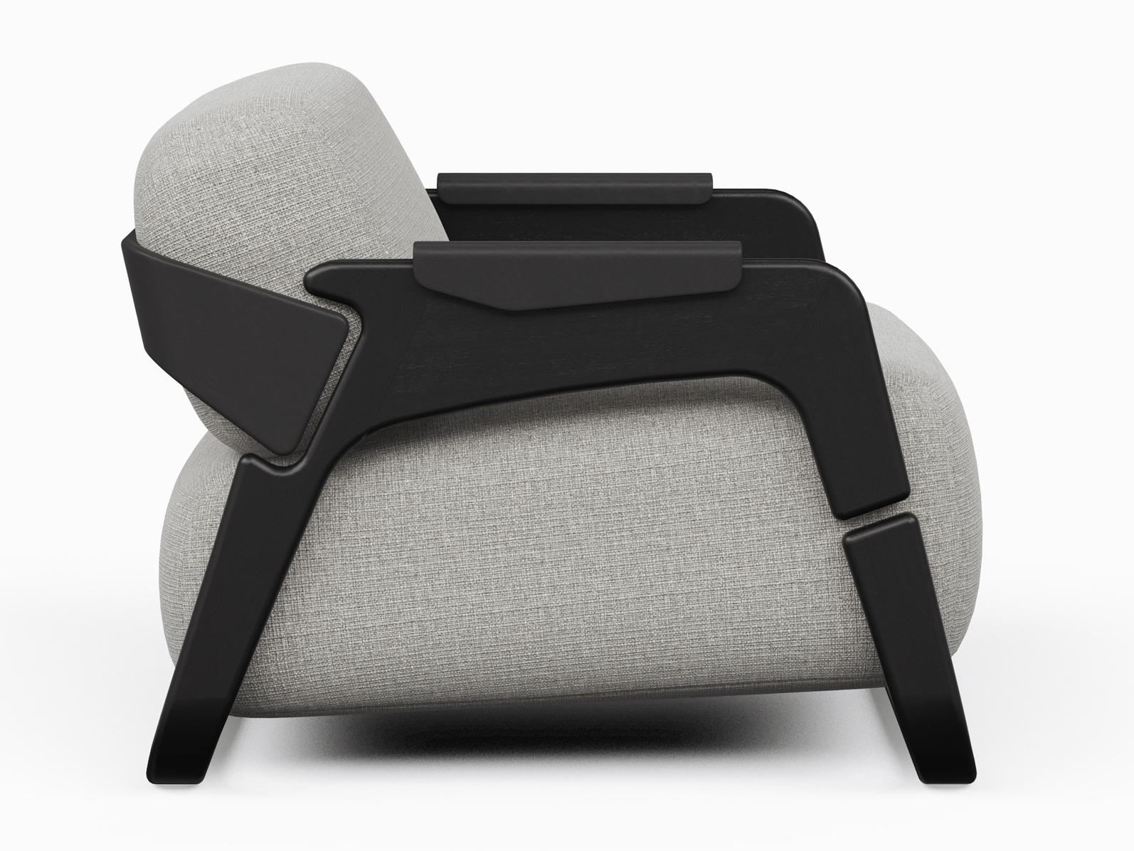 Urbia Modern Brazilian Hermes Black Accent Chair