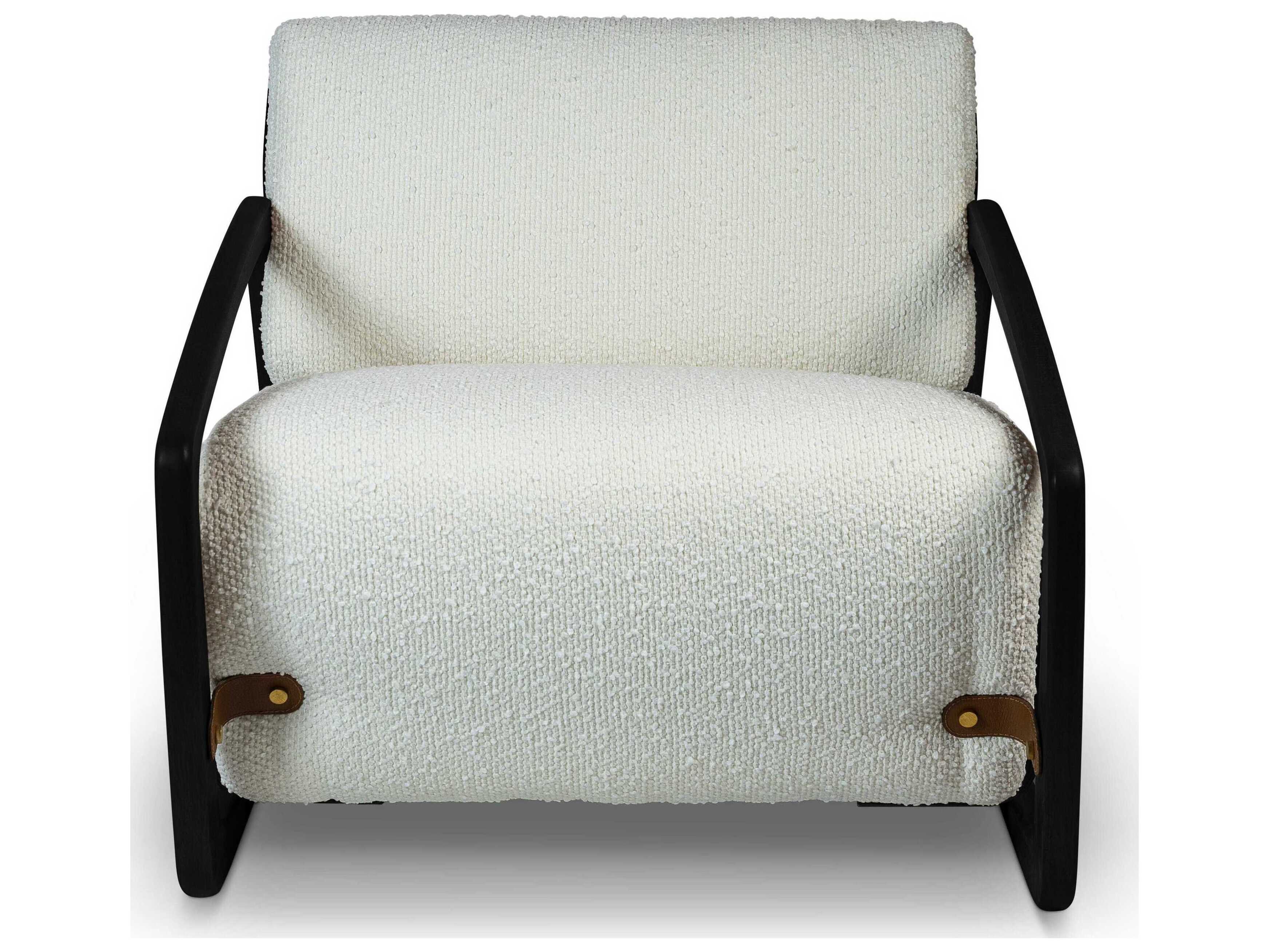 Urbia Modern Brazilian Hector Cream Fabric Accent Chair