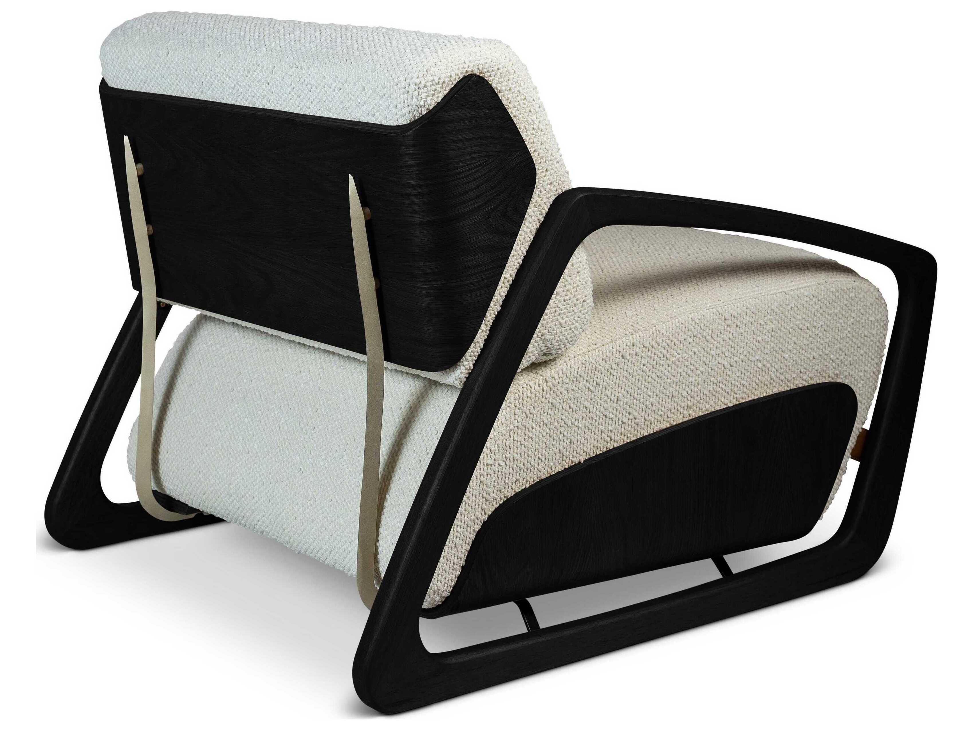 Urbia Modern Brazilian Hector Cream Fabric Accent Chair