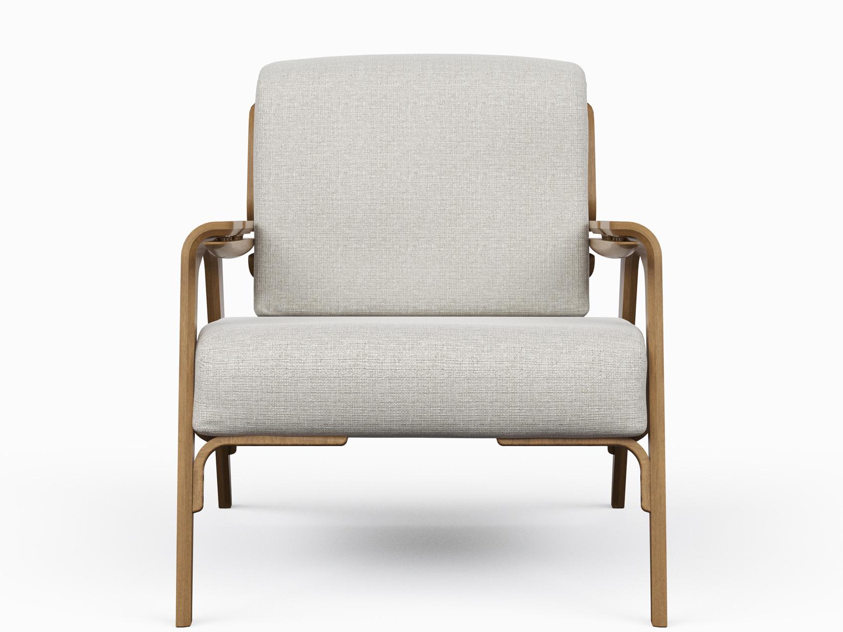 Urbia Modern Brazilian Fly Brown Accent Chair