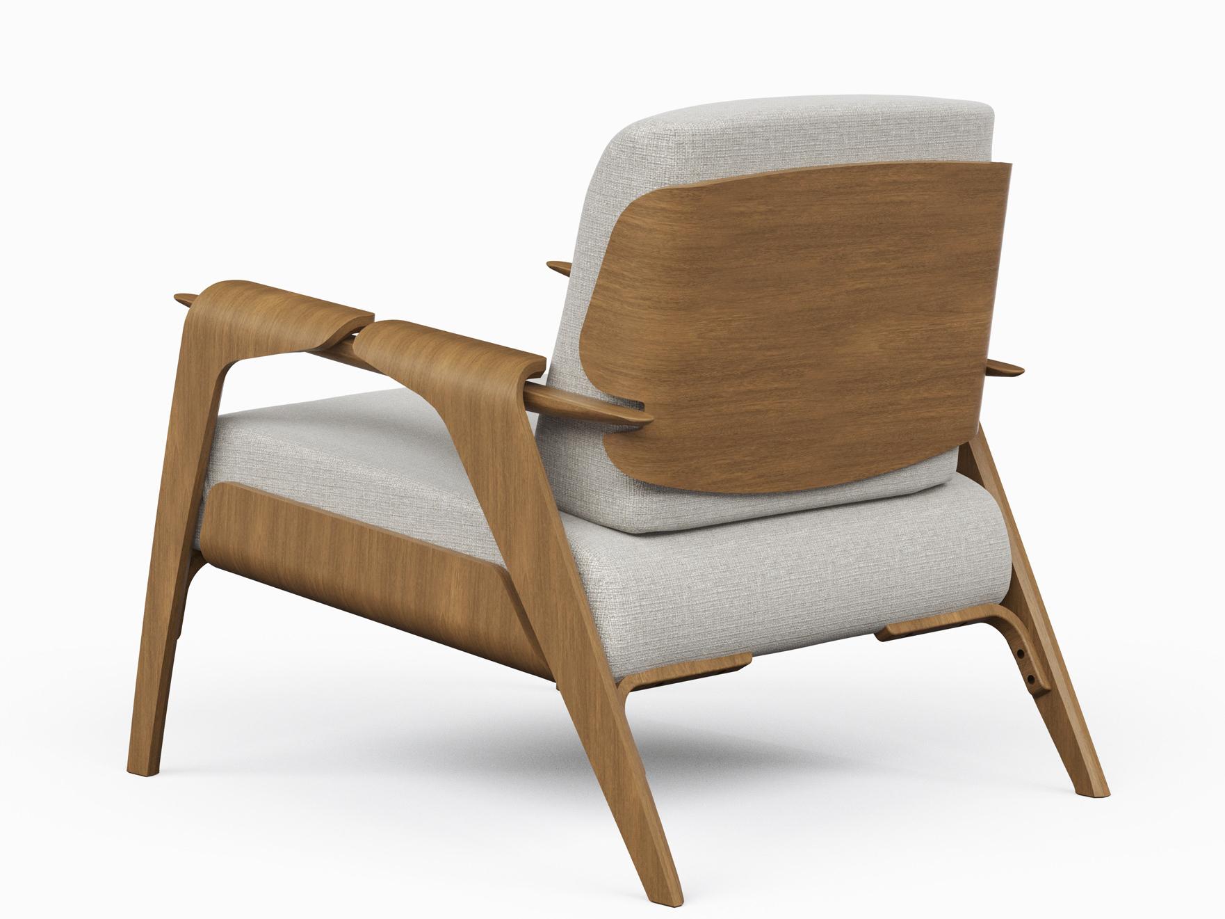 Urbia Modern Brazilian Fly Brown Accent Chair