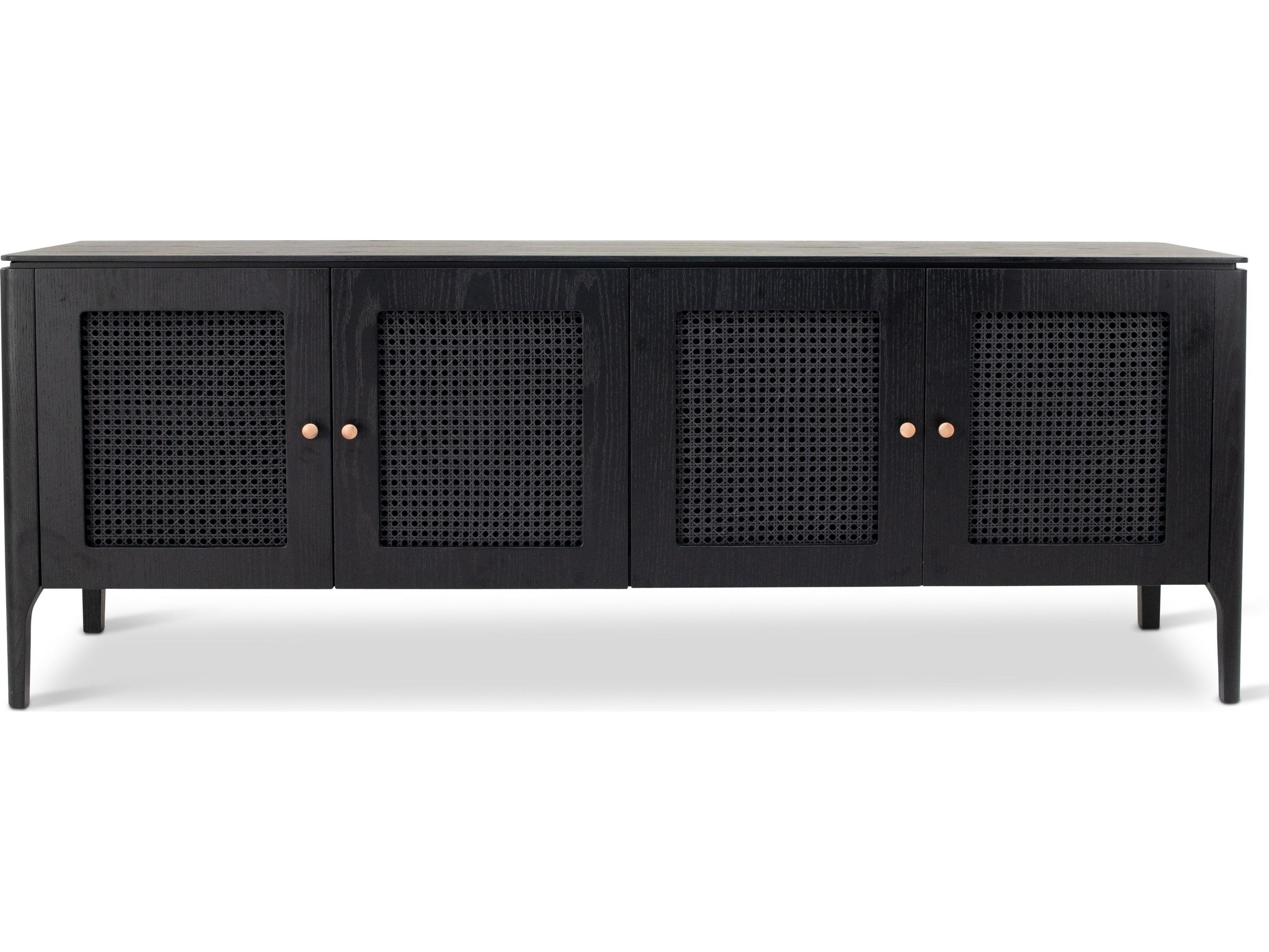 Urbia Modern Brazilian 78" Oak Wood Ebano Missione Sideboard