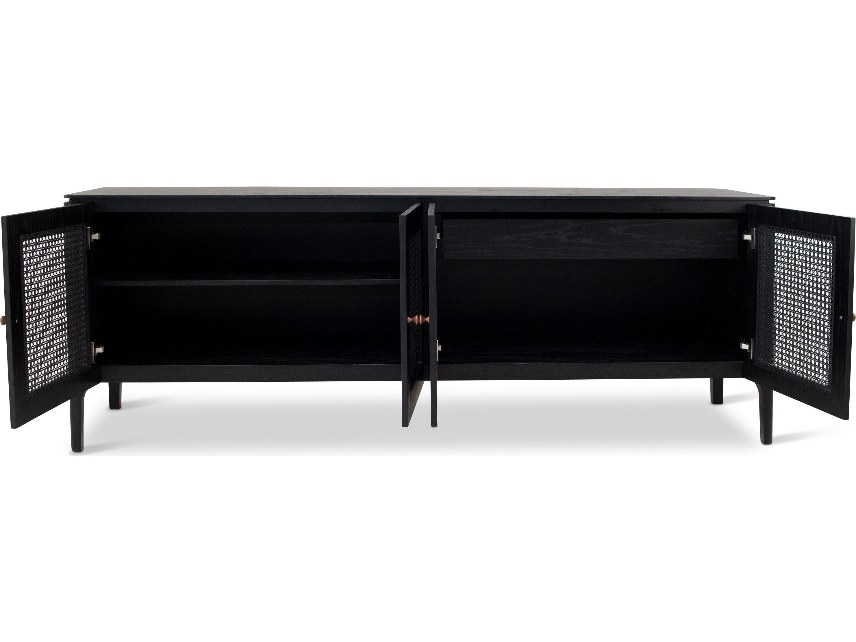 Urbia Modern Brazilian 78" Oak Wood Ebano Missione Sideboard