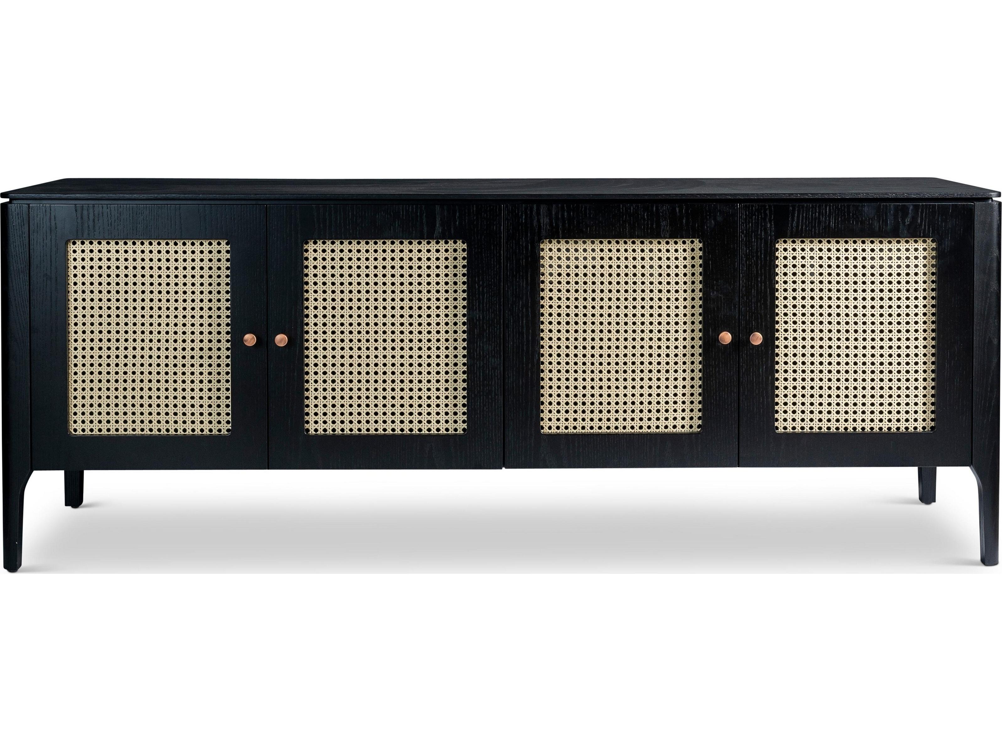 Urbia Modern Brazilian 78" Oak Wood Ebano Natural Missione Sideboard