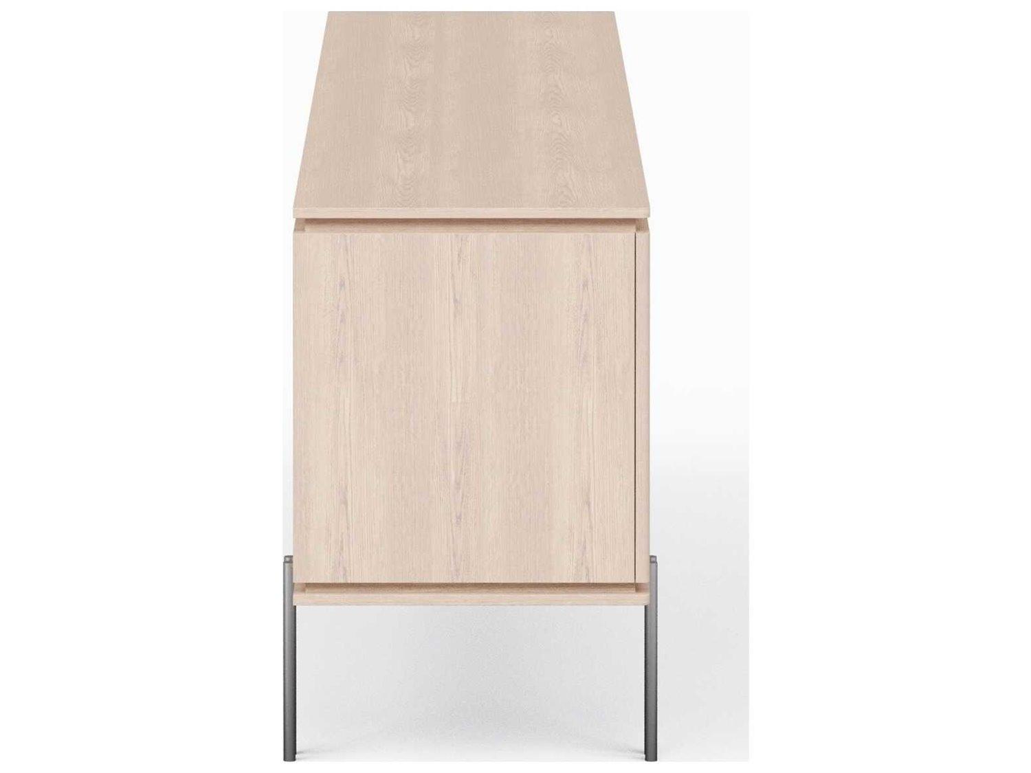 Urbia Modern Brazilian 78" Ash Wood Nevoa Titanium Marrocos Sideboard