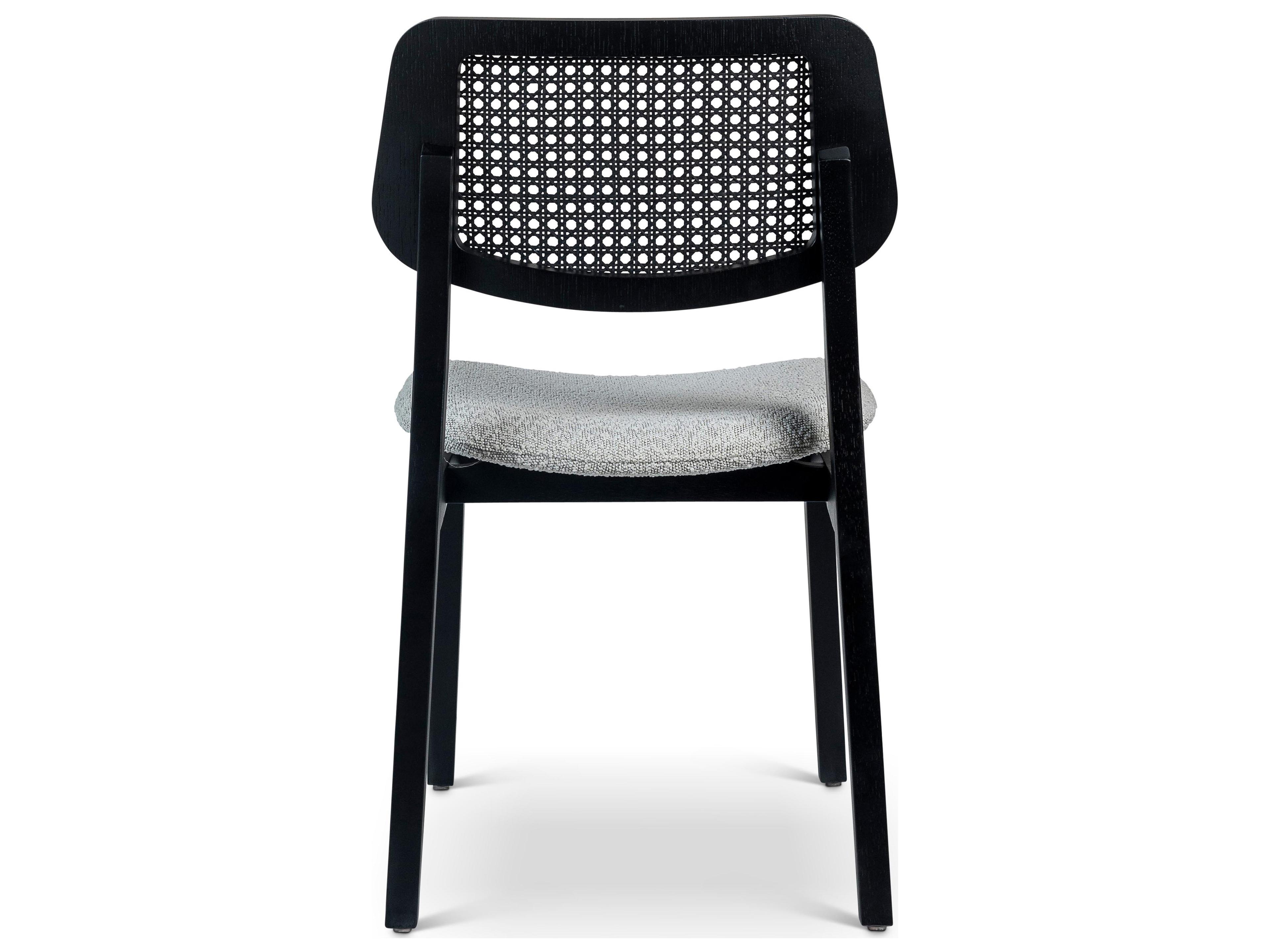 Urbia Modern Brazilian Beth Black Upholstered Side Dining Chair