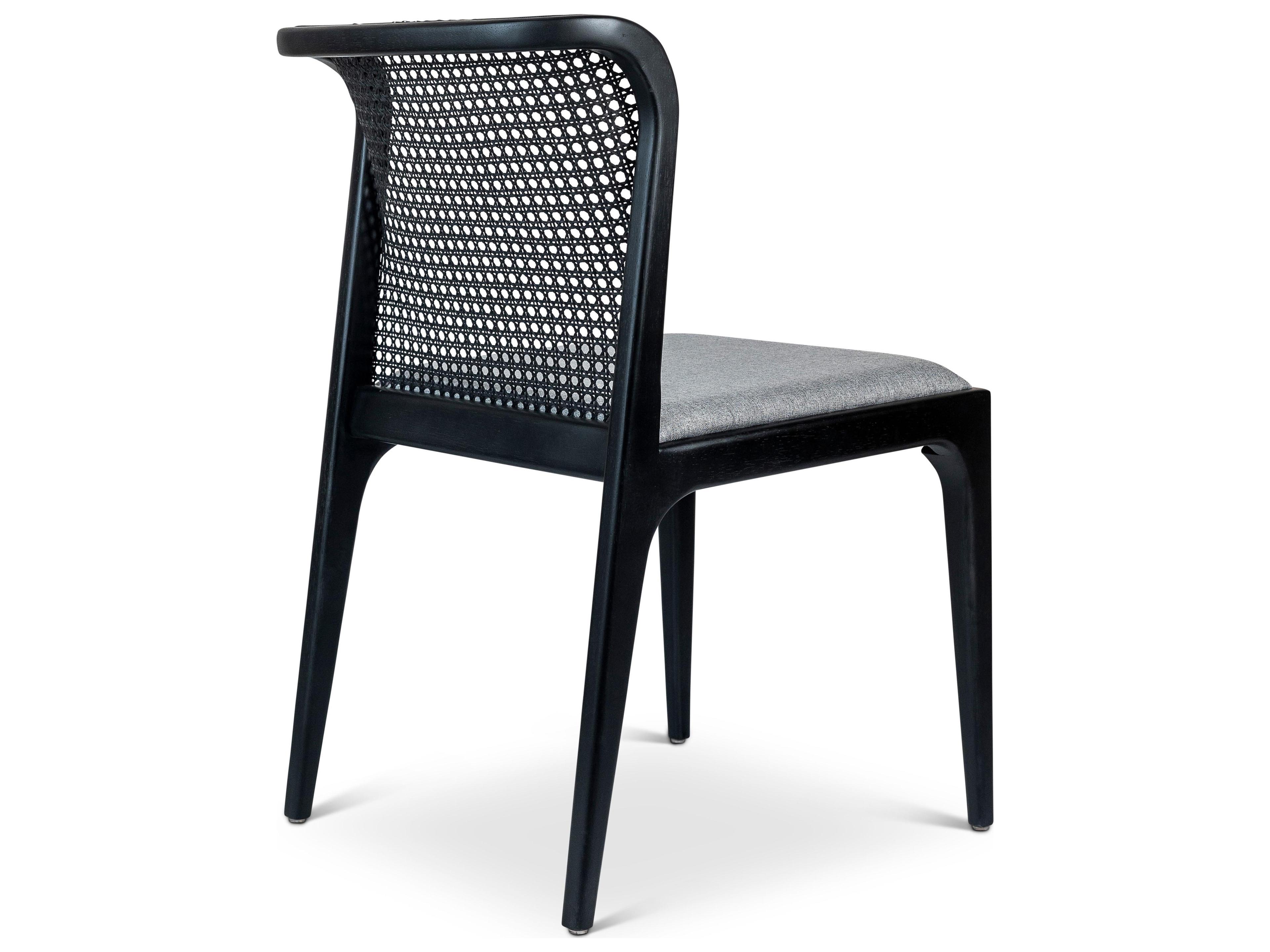 Urbia Modern Brazilian Eloa Black Upholstered Armless Dining Chair
