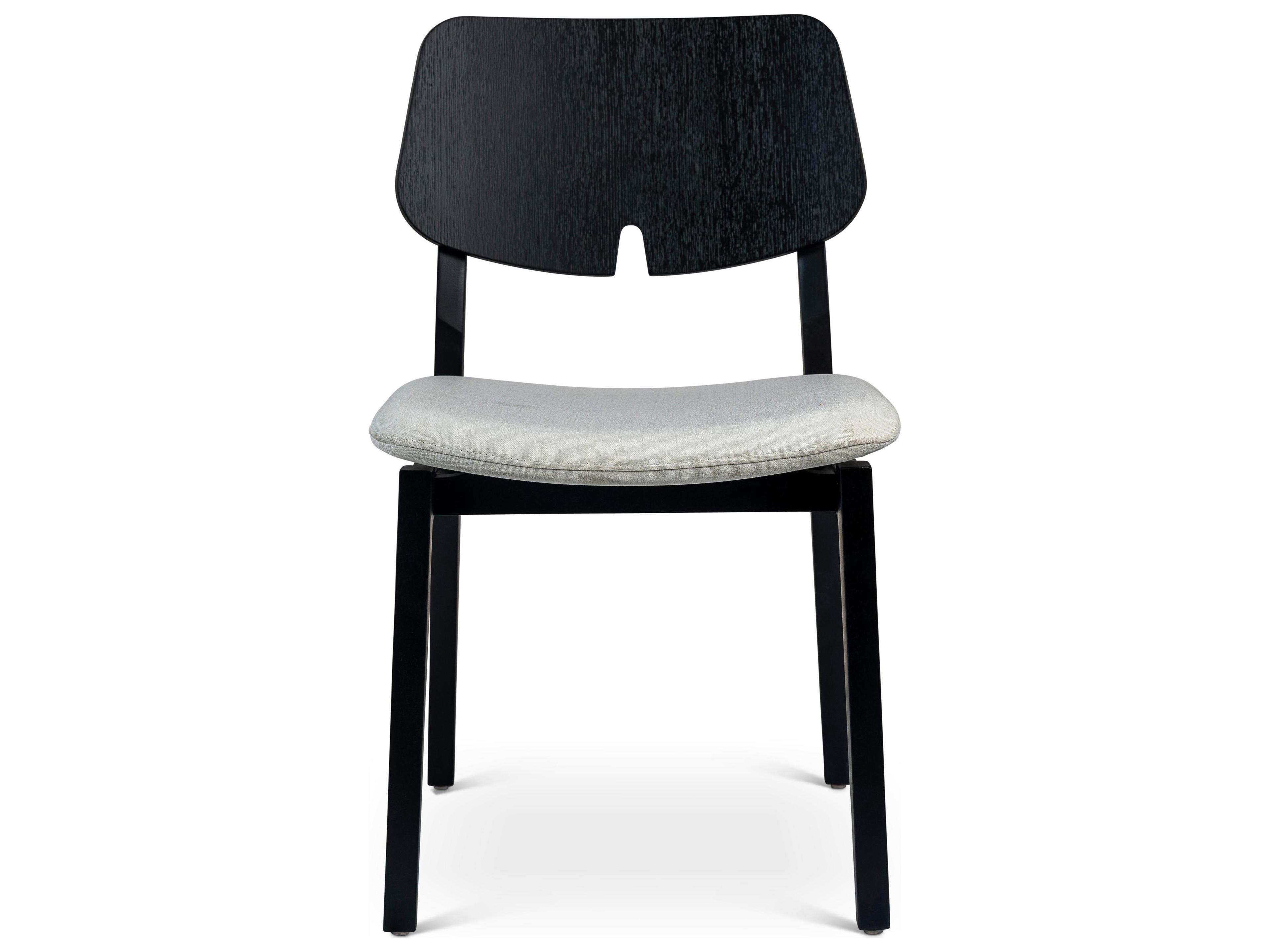 Urbia Modern Brazilian Beth Black Upholstered Armless Dining Chair