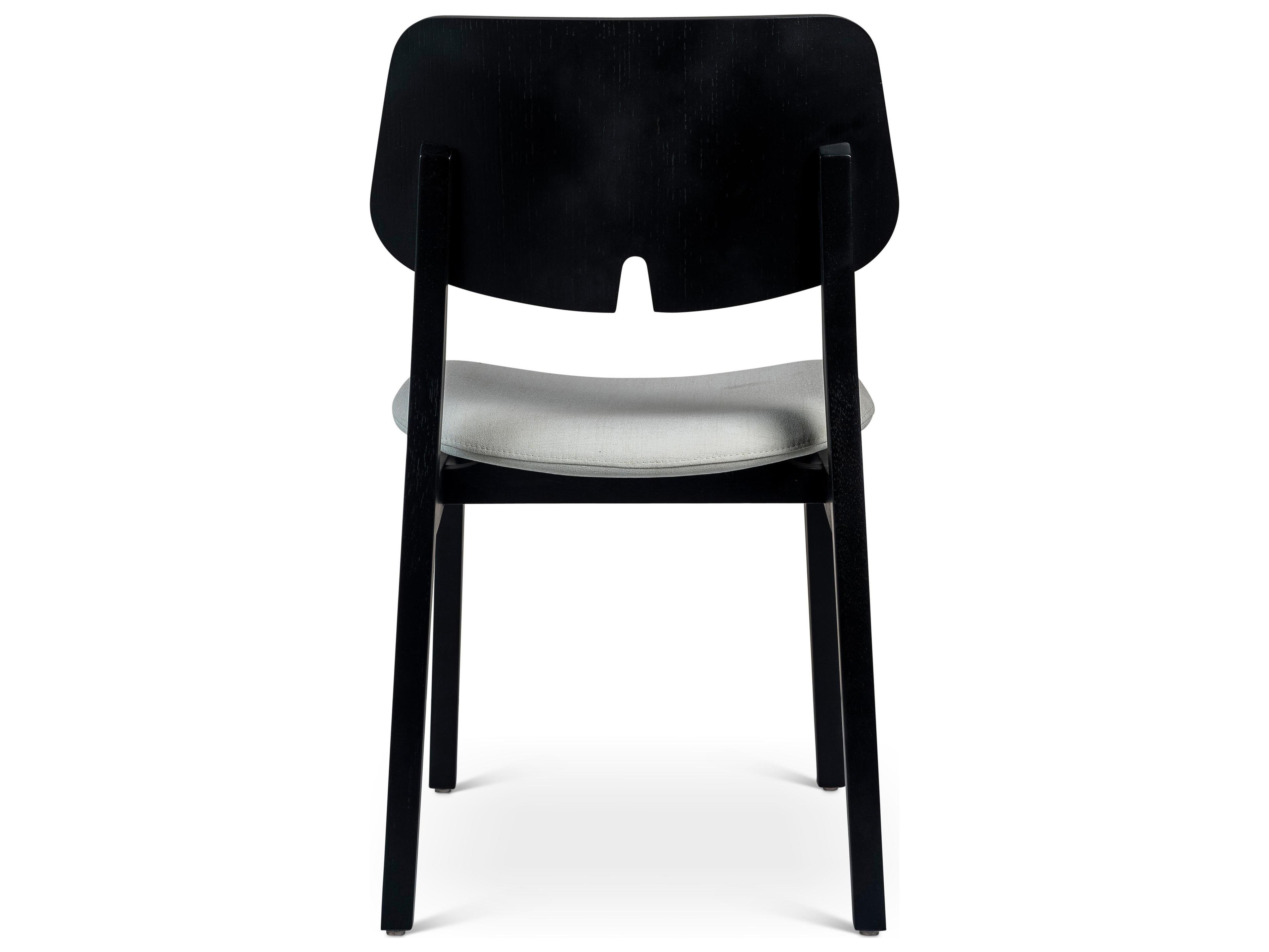 Urbia Modern Brazilian Beth Black Upholstered Armless Dining Chair