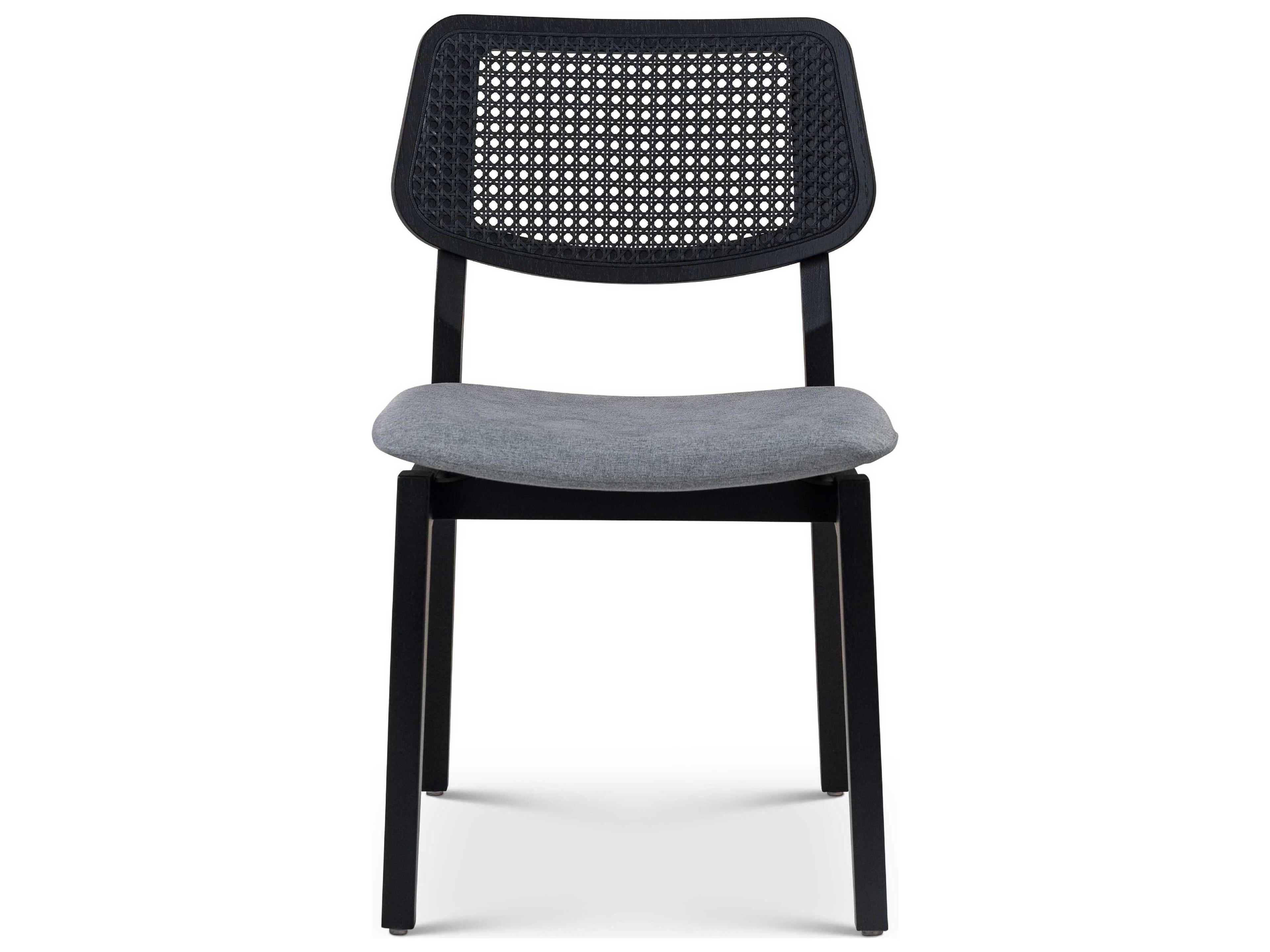 Urbia Modern Brazilian Beth Solid Wood Gray Upholstered Side Dining Chair