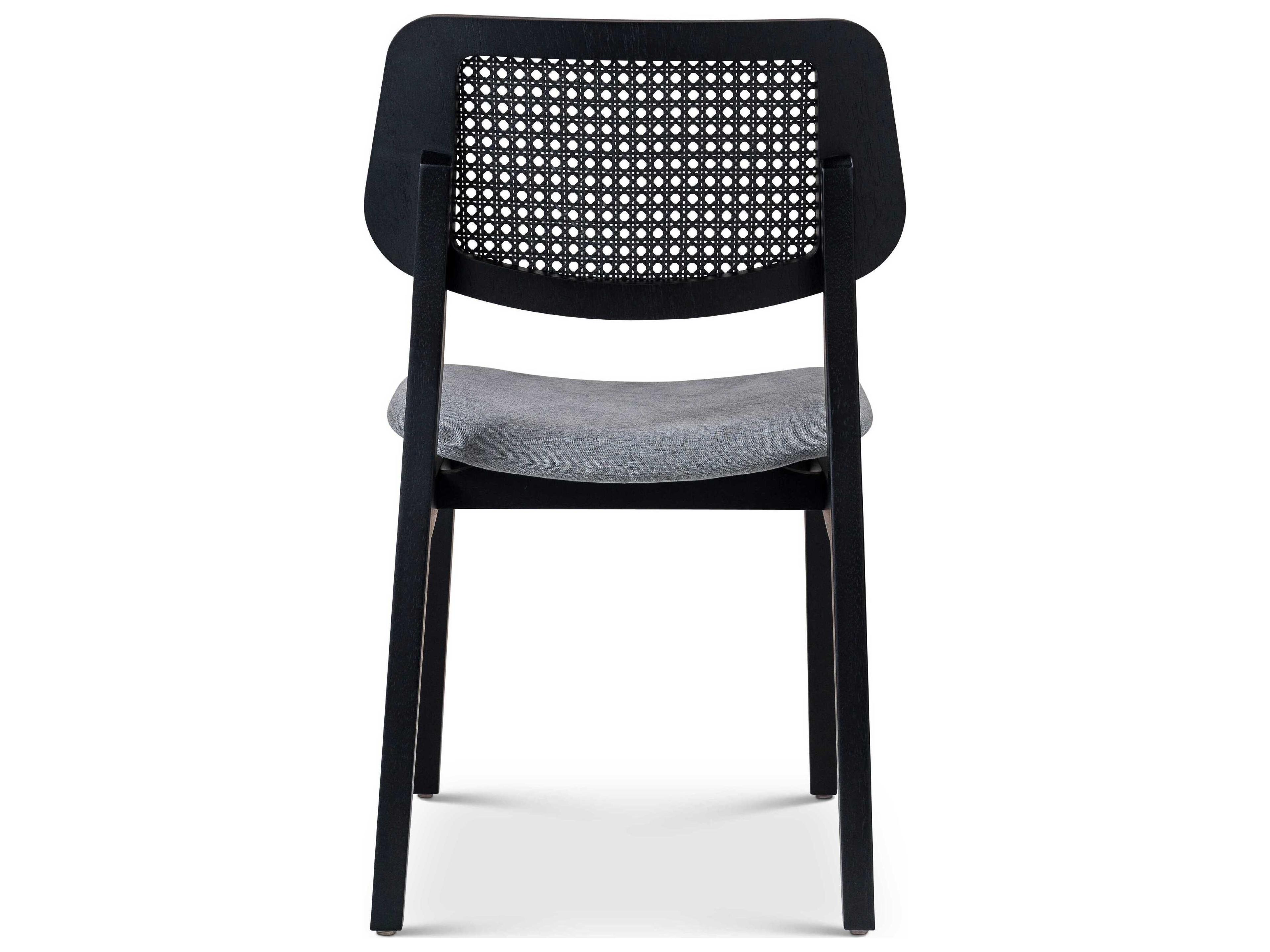 Urbia Modern Brazilian Beth Solid Wood Gray Upholstered Side Dining Chair