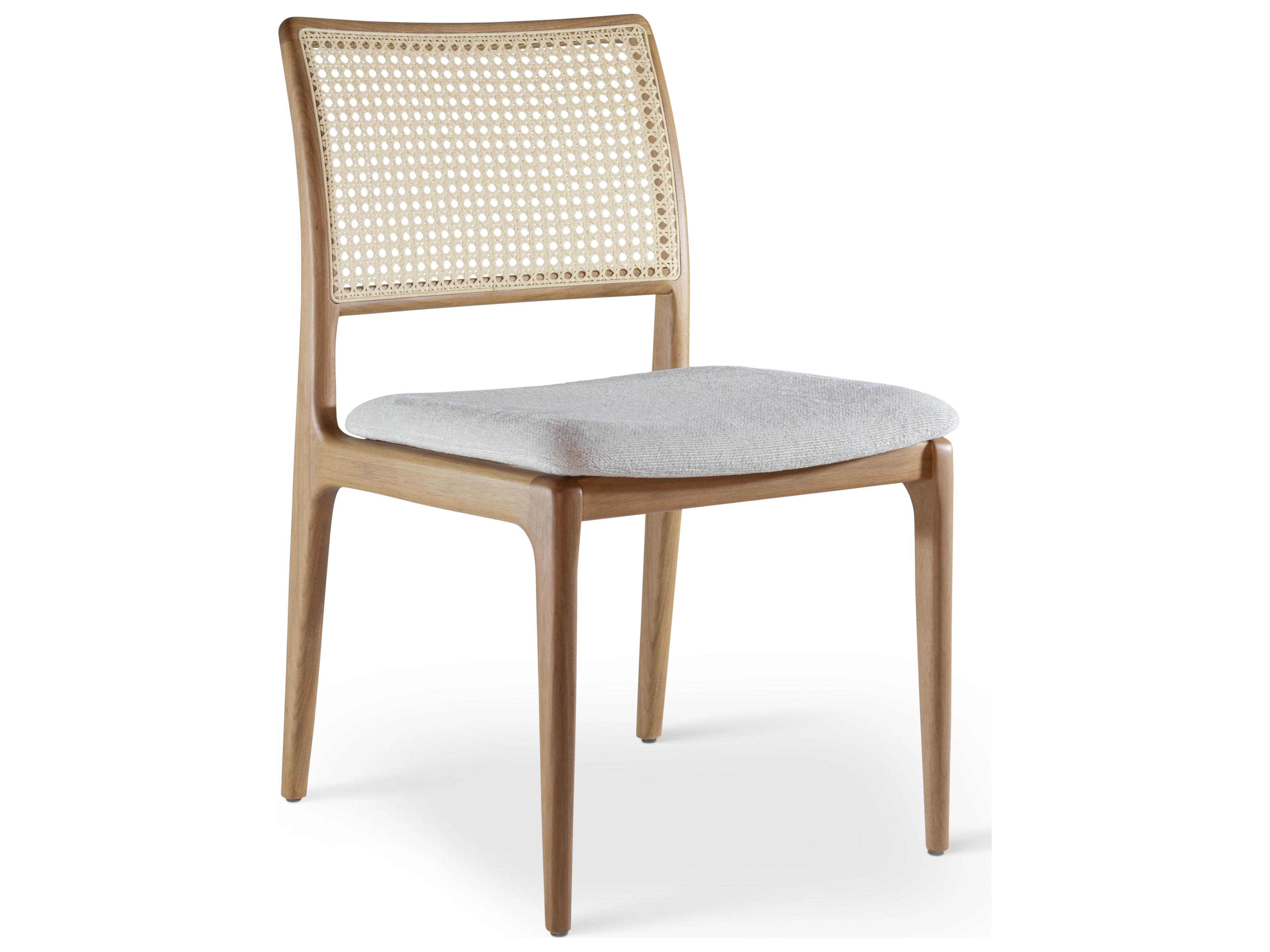 Urbia Modern Brazilian Beige Upholstered Armless Dining Chair
