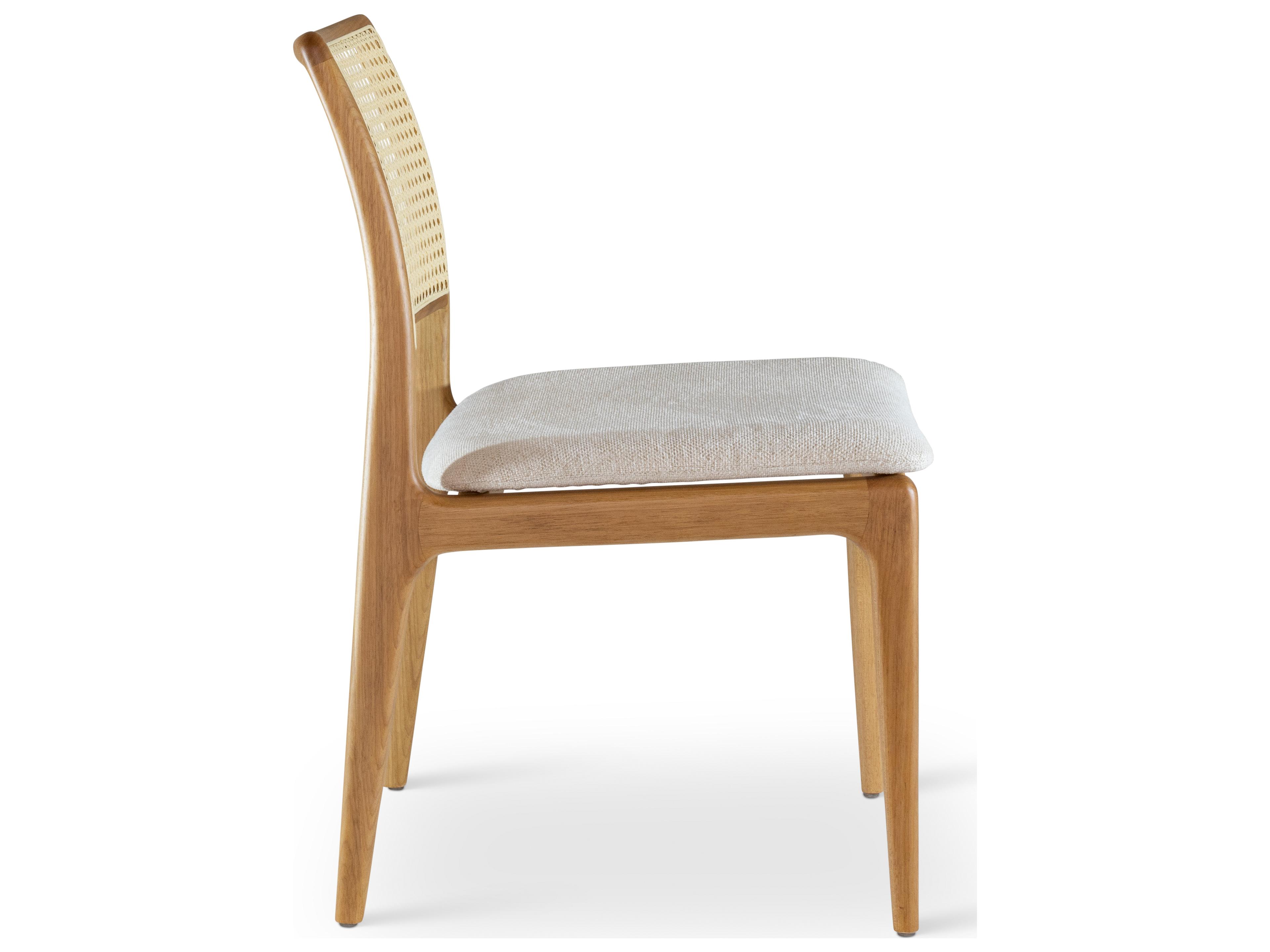 Urbia Modern Brazilian Beige Upholstered Armless Dining Chair