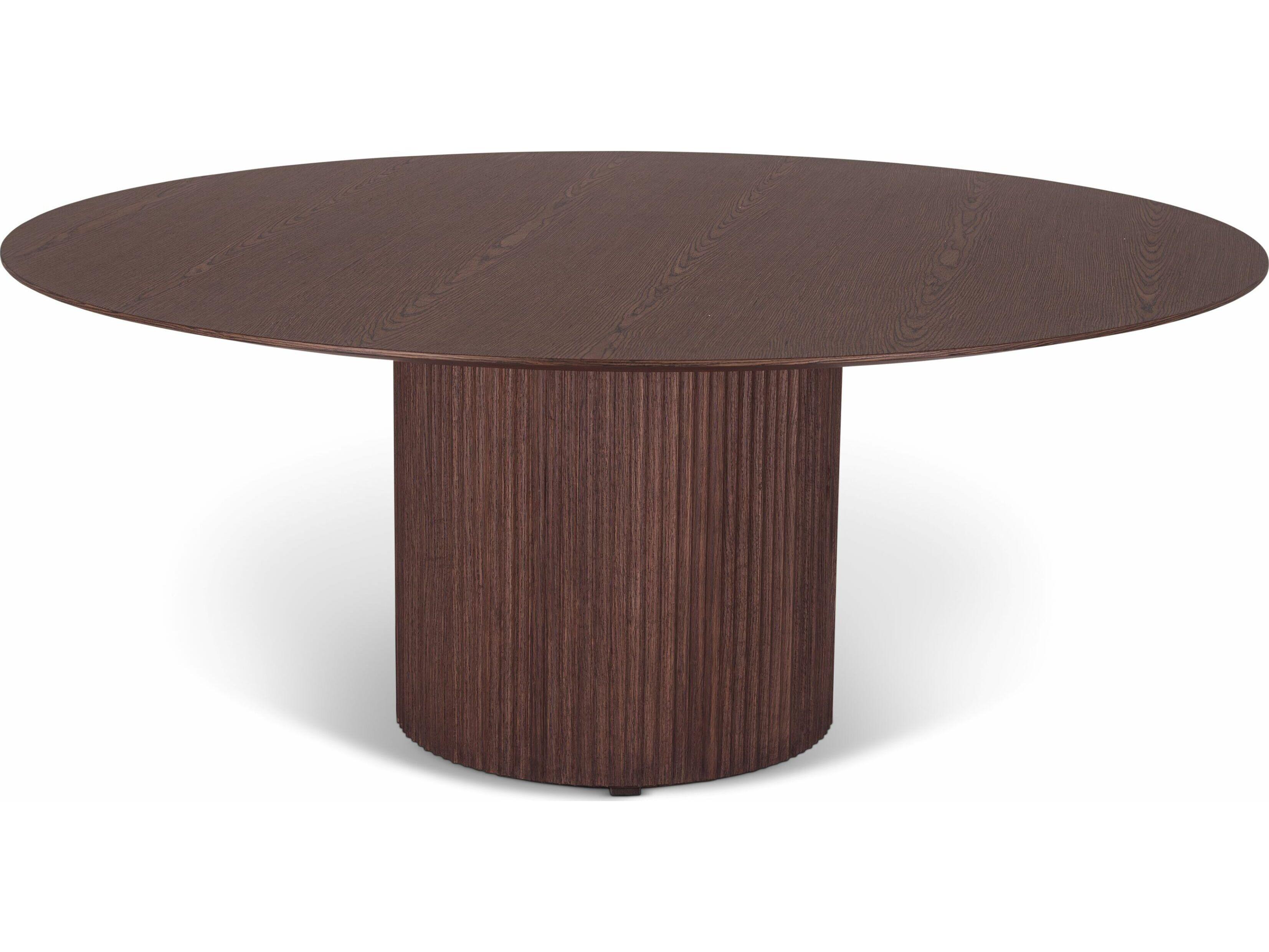Urbia Modern Brazilian Round Wood Wenge Dining Table