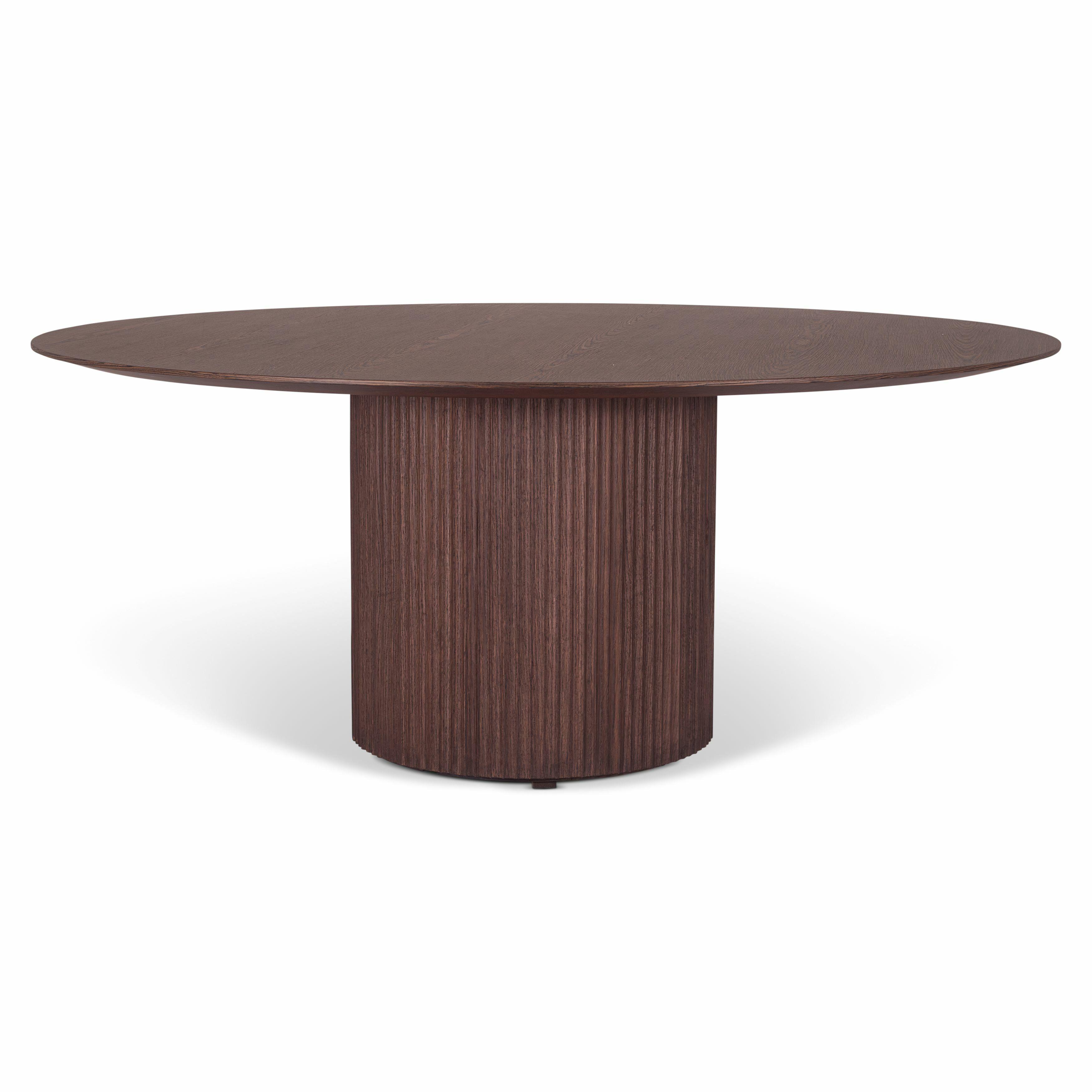 Urbia Modern Brazilian Round Wood Wenge Dining Table