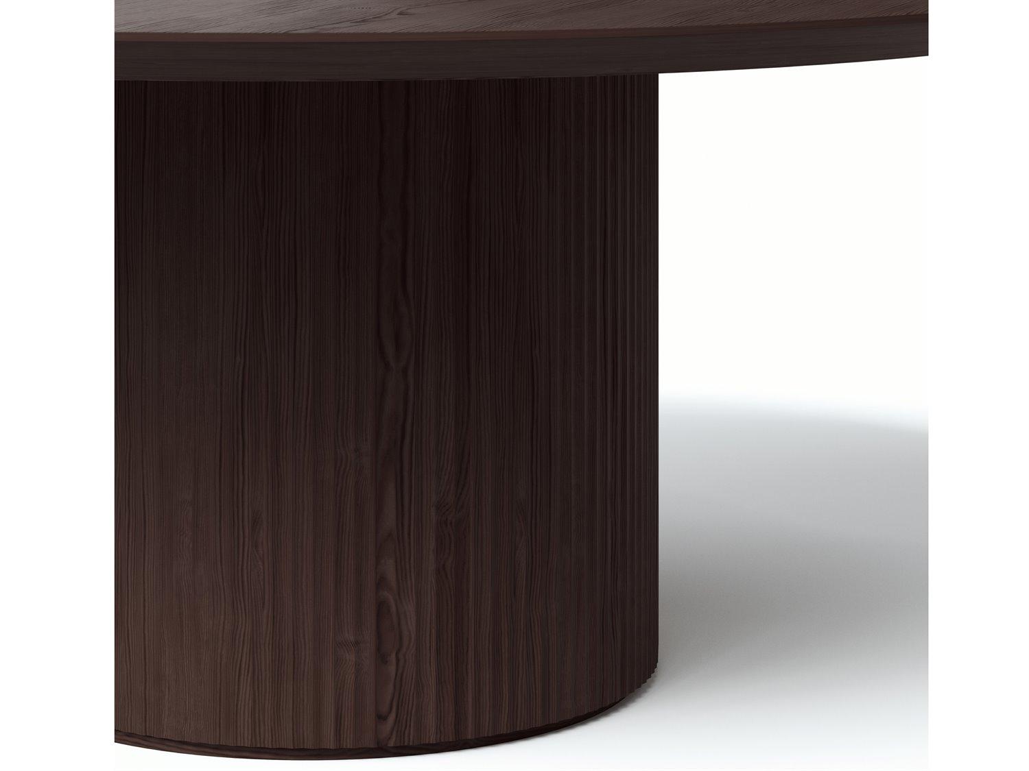 Urbia Modern Brazilian Round Wood Wenge Dining Table