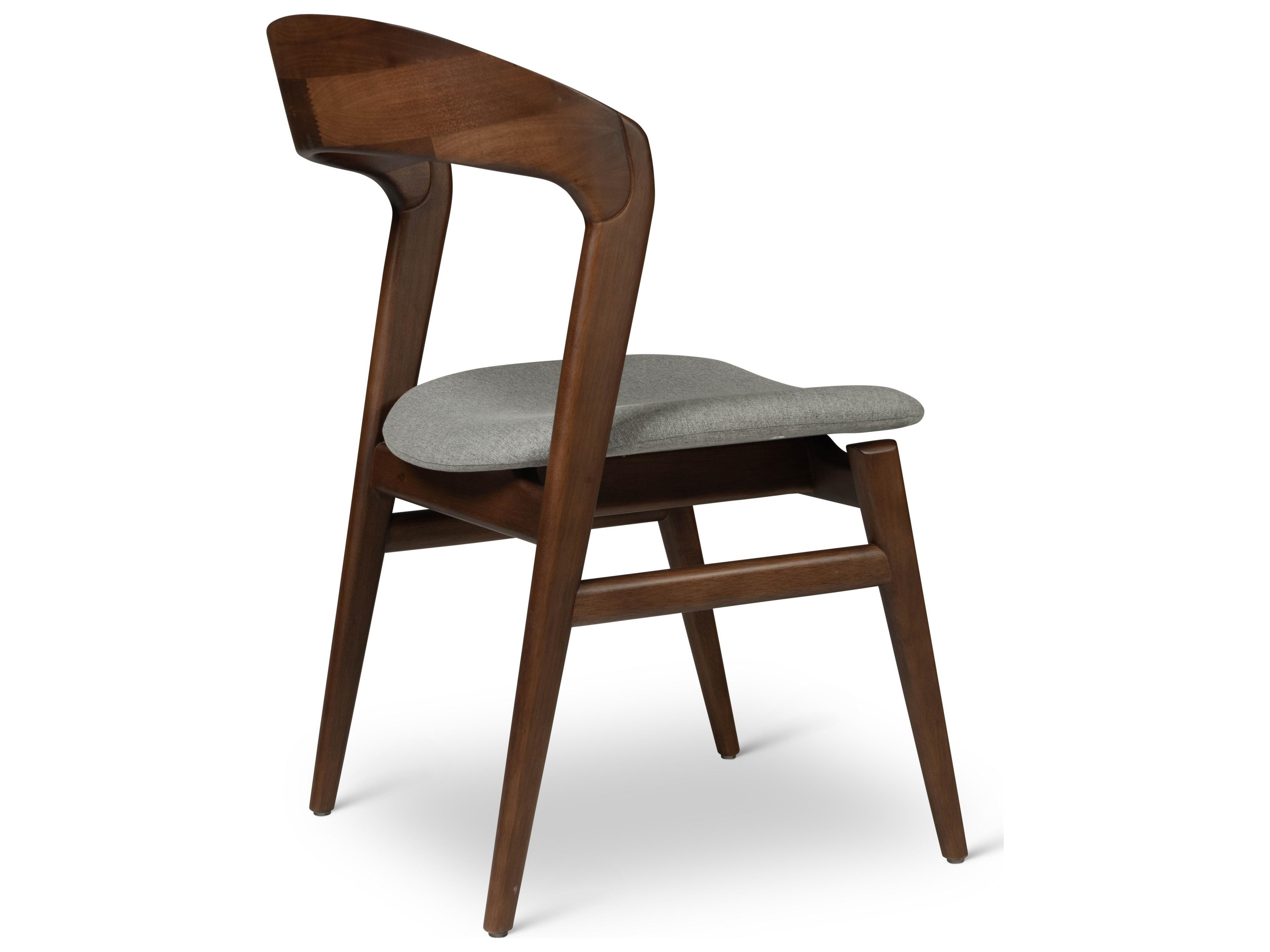 Urbia Modern Brazilian Velma Essence Grey Nogal Side Chair