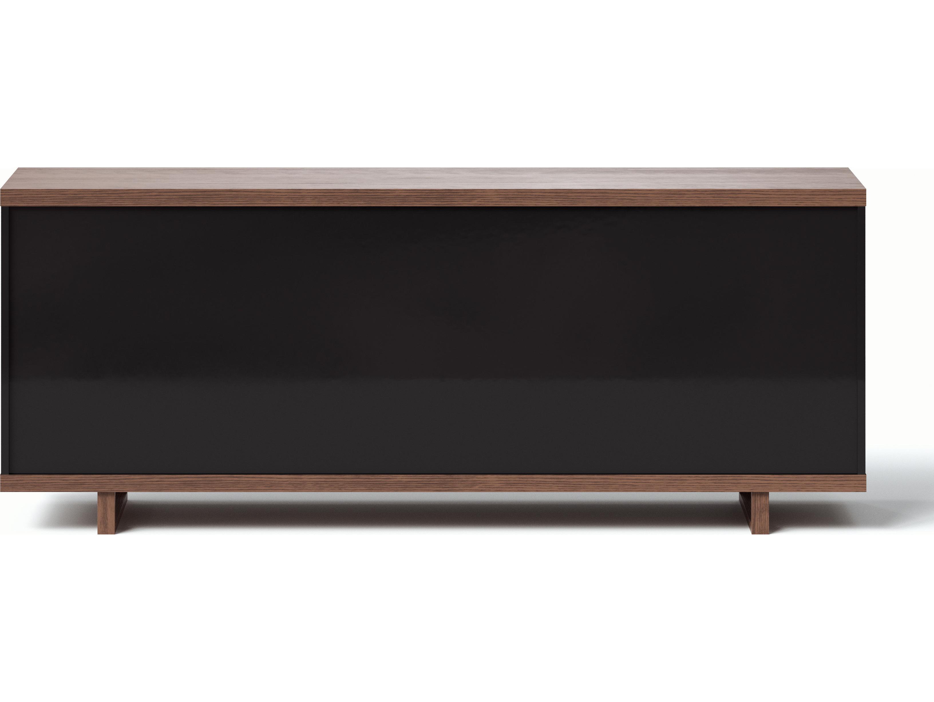 Urbia Modern Brazilian Copany Buffet Nogal Frame Black Doors