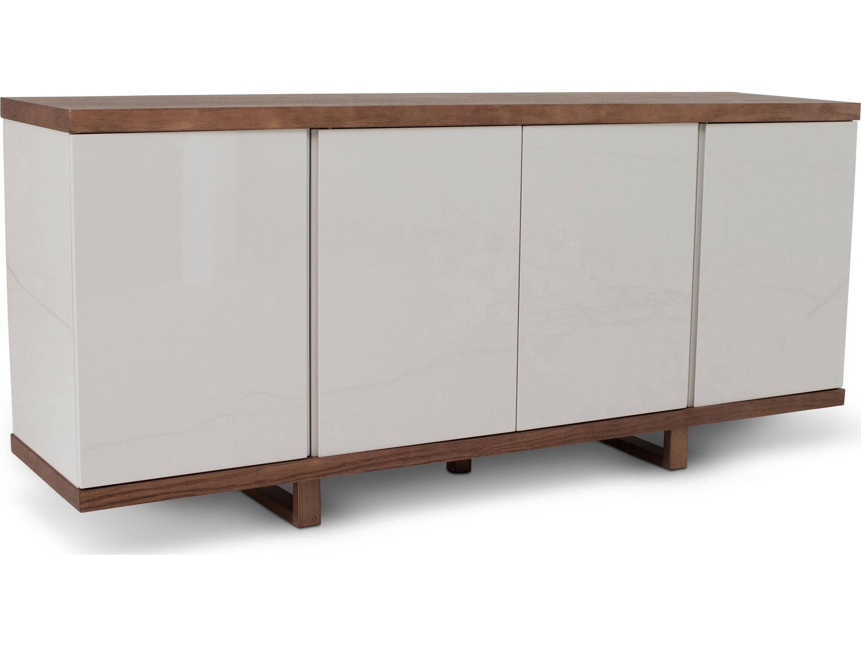 Urbia Modern Brazilian Copany Buffet Nogal Frame Off White Doors