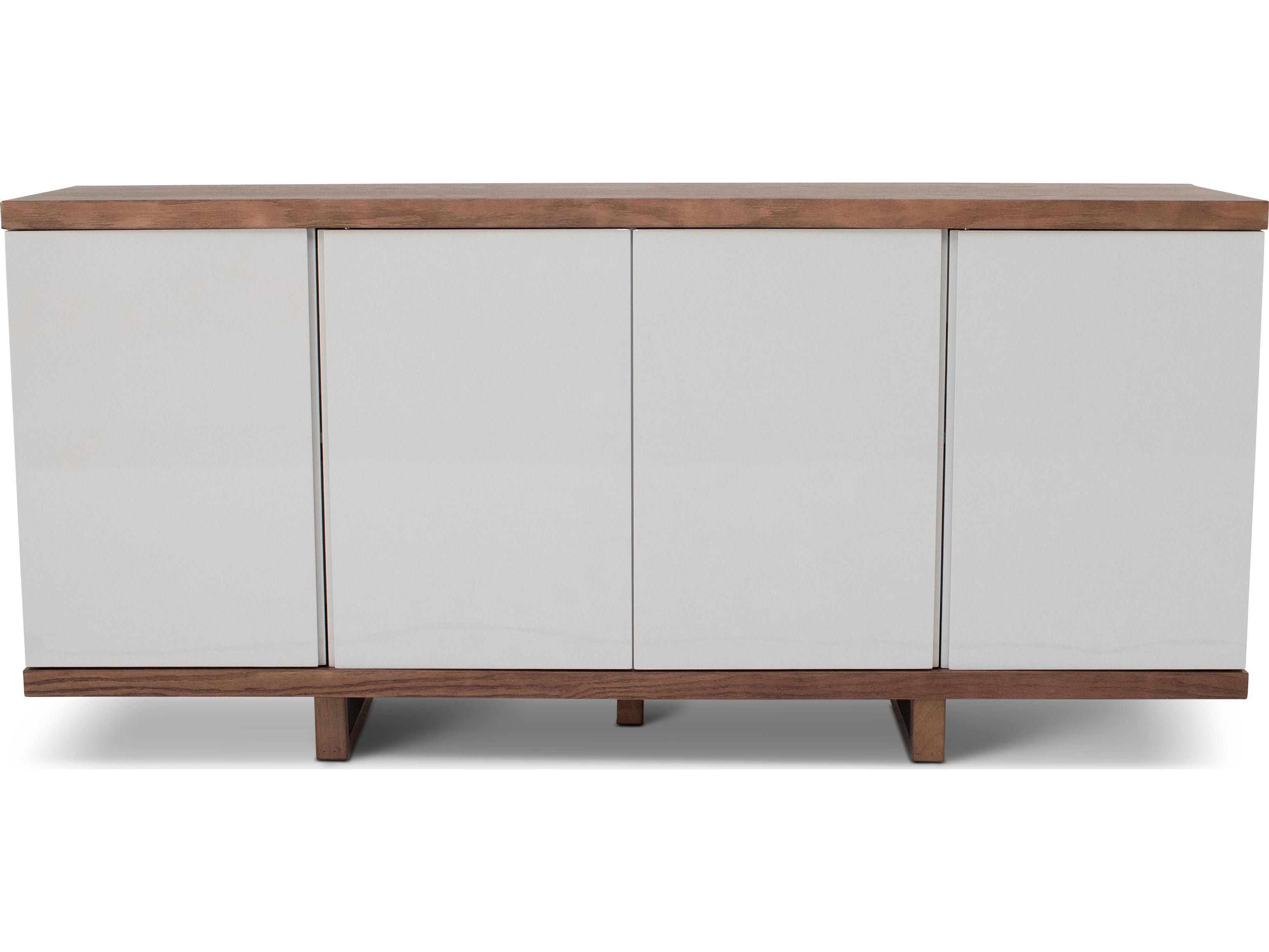 Urbia Modern Brazilian Copany Buffet Nogal Frame Off White Doors