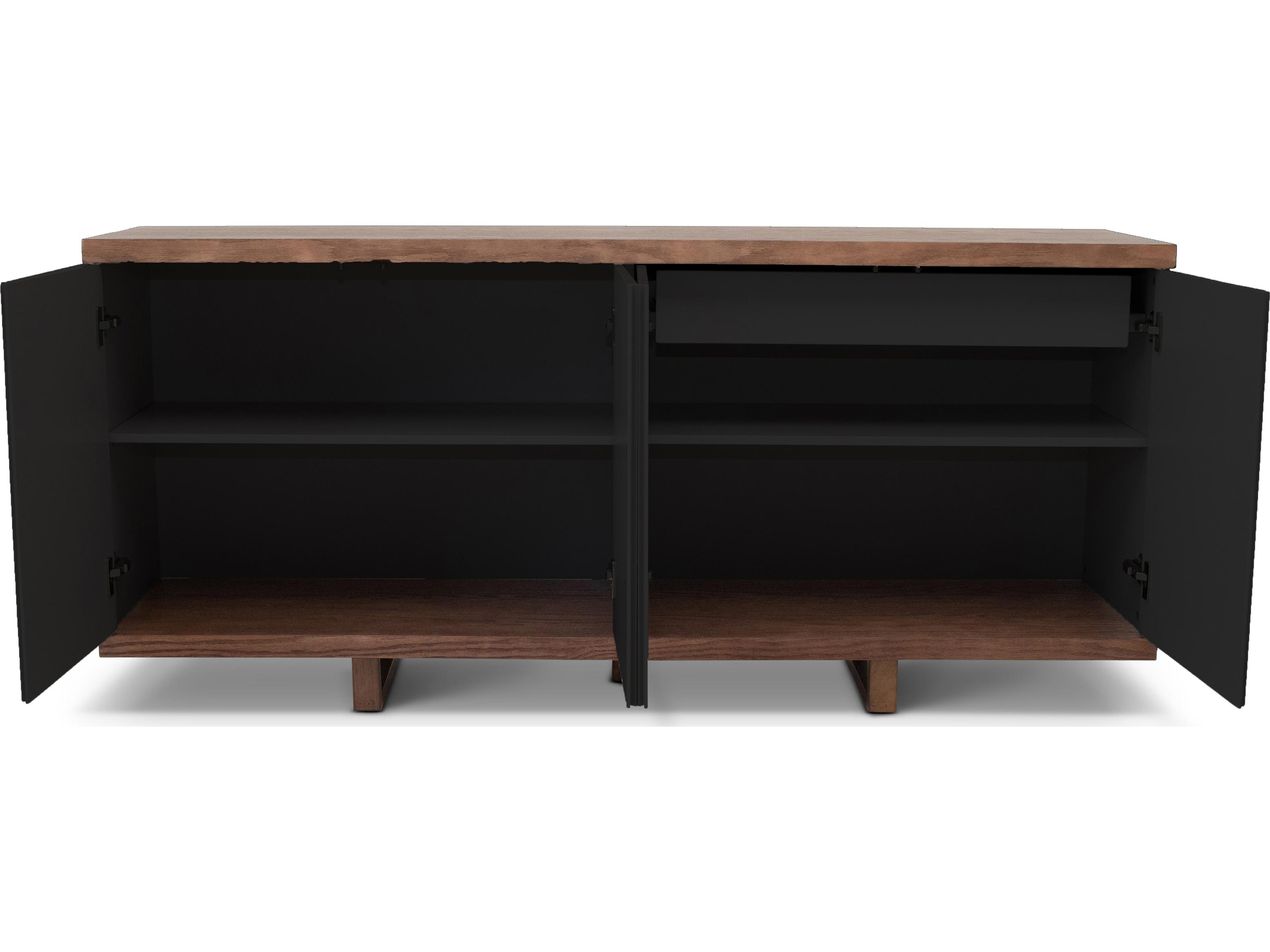 Urbia Modern Brazilian Copany Buffet Nogal Frame Off White Doors