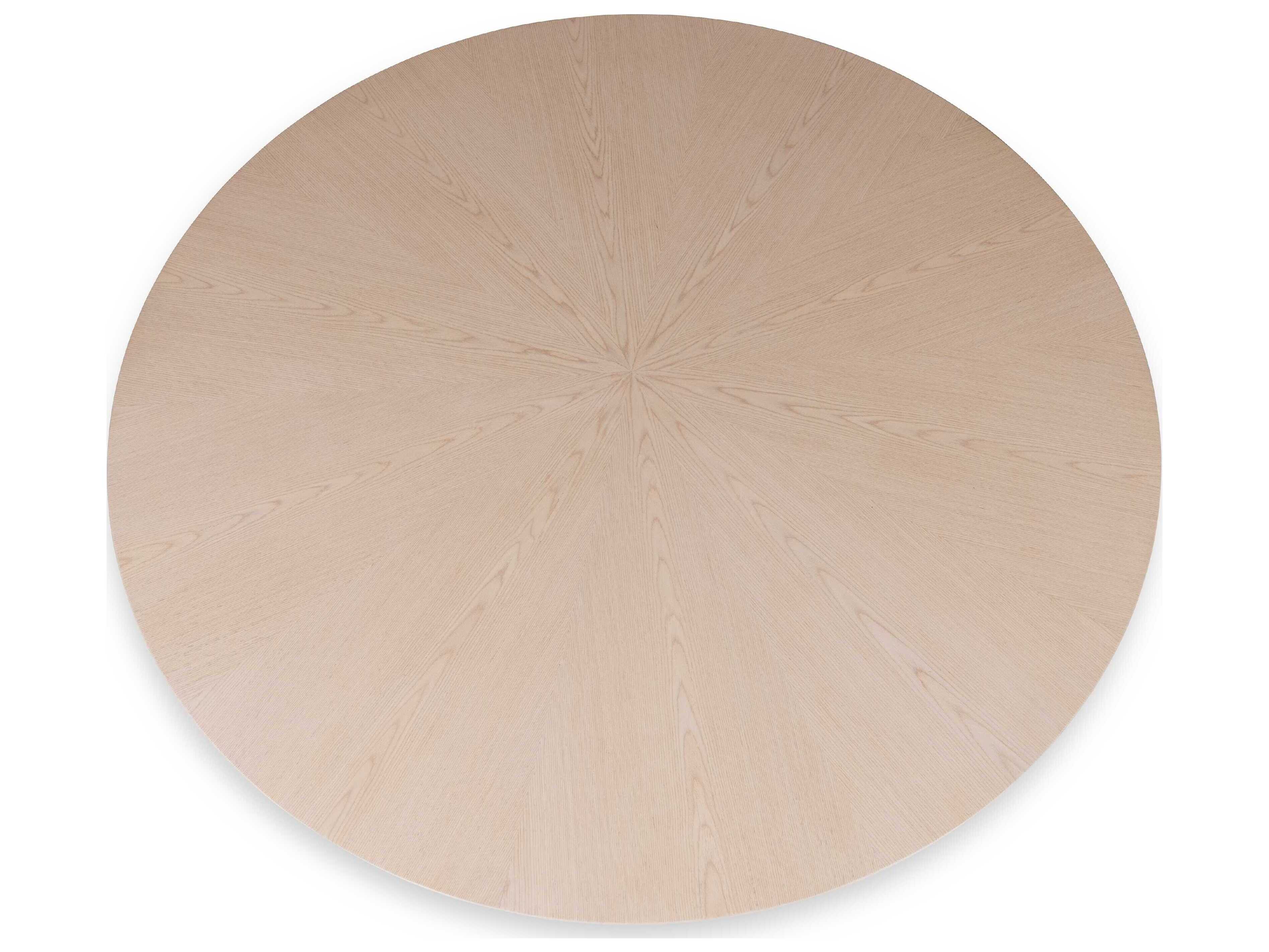 Urbia Modern Brazilian Mona Nevoa Wooden Top Round Dining Table