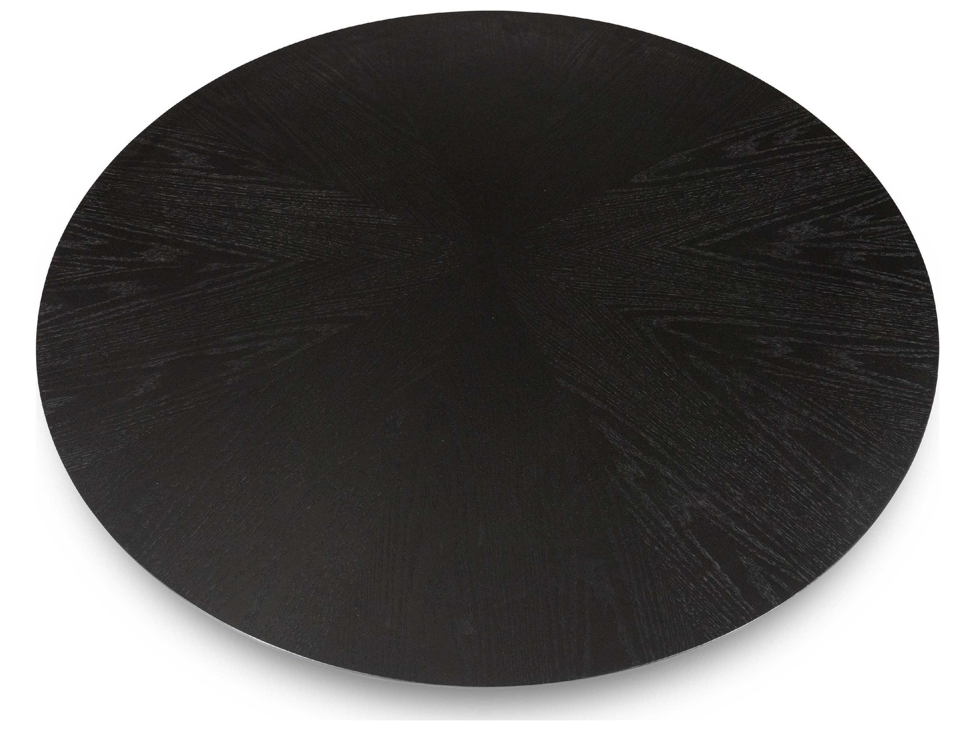 Urbia Modern Brazilian Mona Ebano Wooden Top Round Dining Table