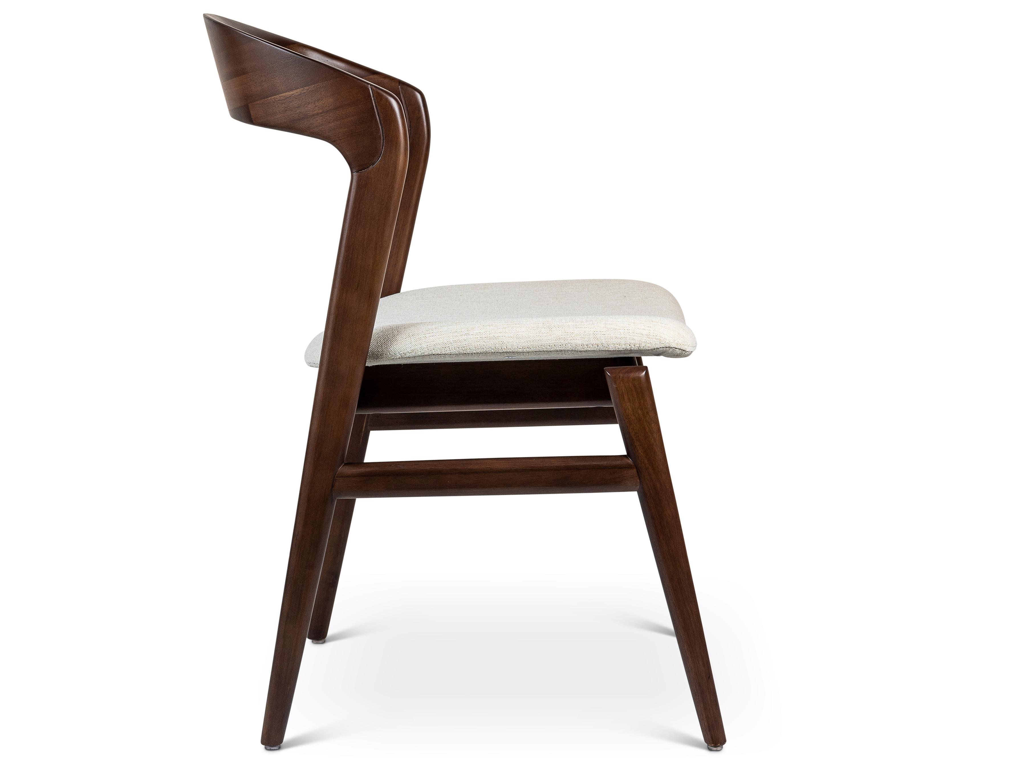 Urbia Modern Brazilian Velma Beige Upholstered Armless Dining Chair