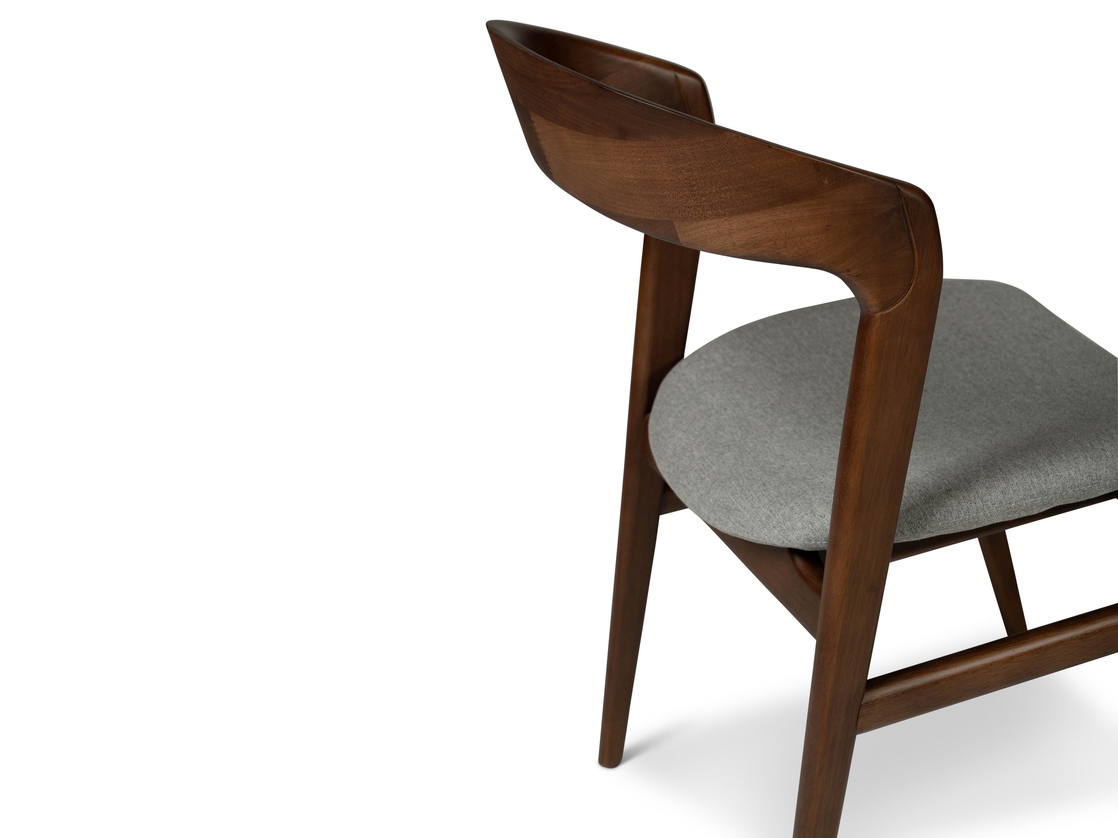 Urbia Modern Brazilian Velma Gray Upholstered Armless Dining Chair