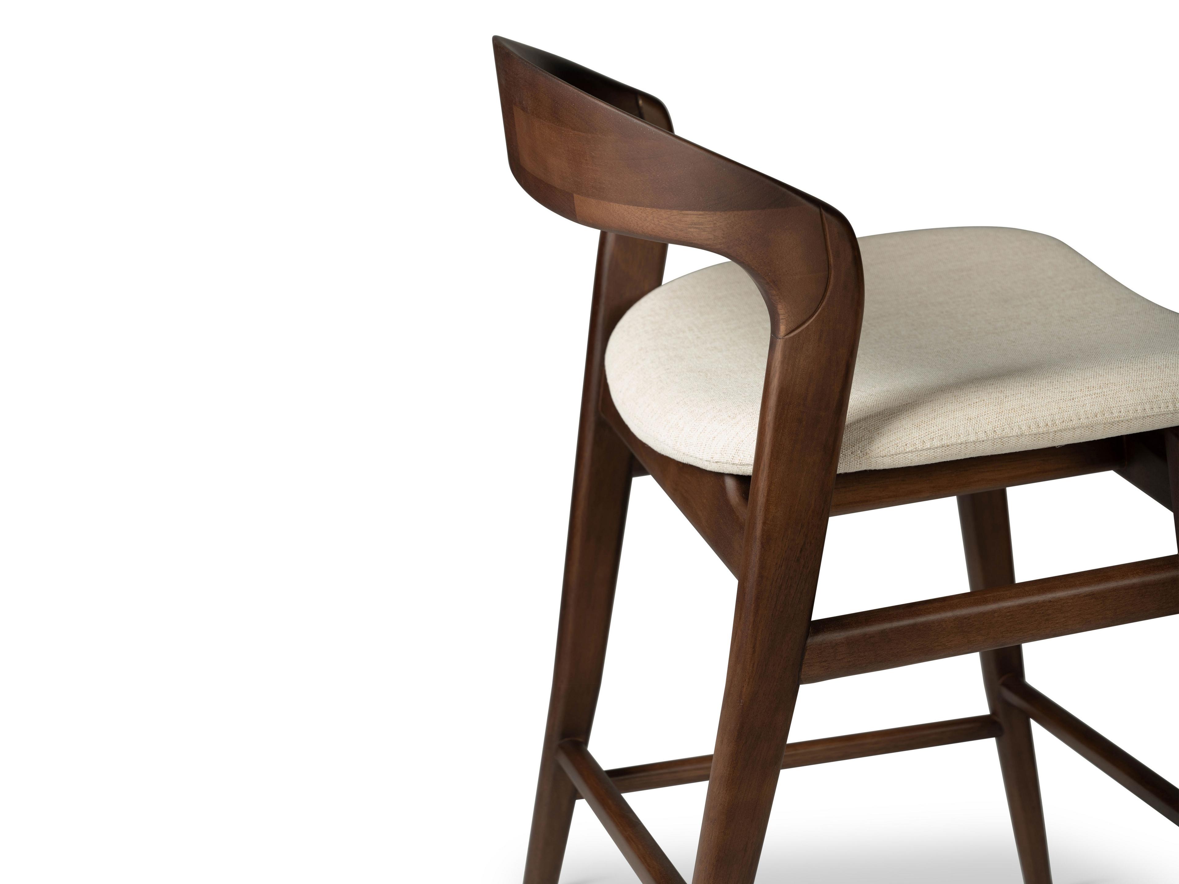 Urbia Modern Brazilian Upholstered Counter Stool Velma