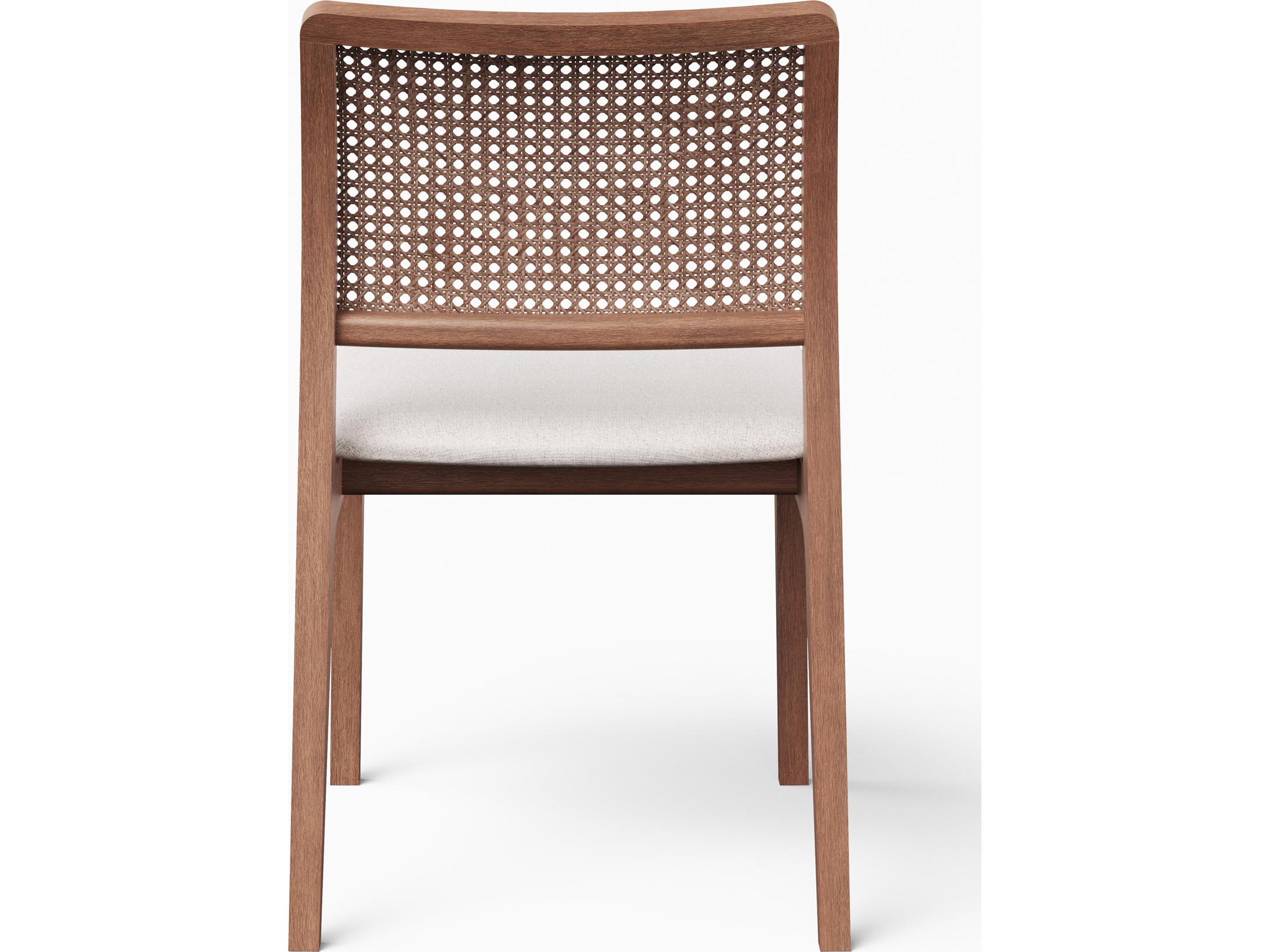 Urbia Modern Brazilian Collection Brown Upholstered Armless Dining Chair