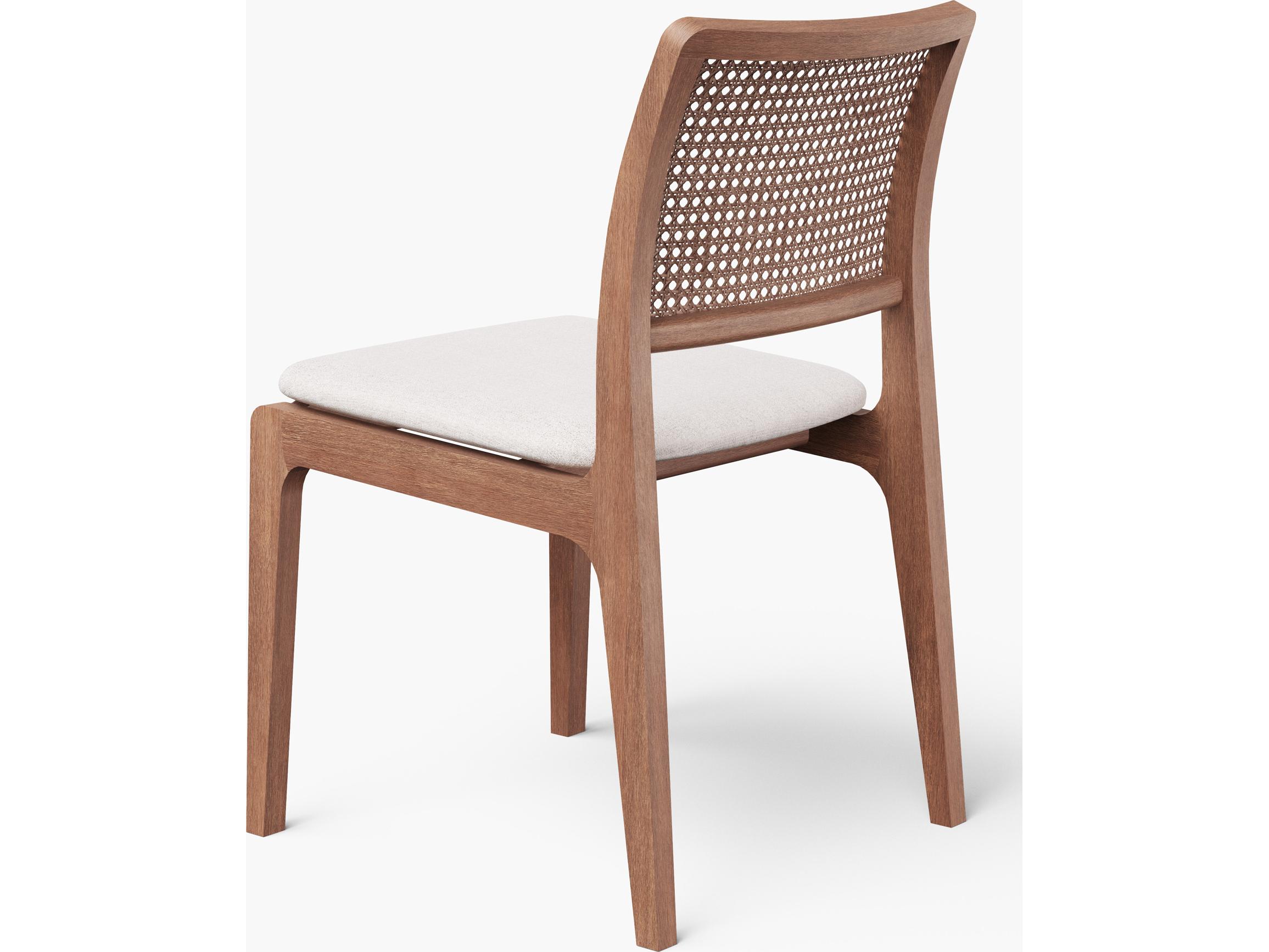 Urbia Modern Brazilian Collection Brown Upholstered Armless Dining Chair