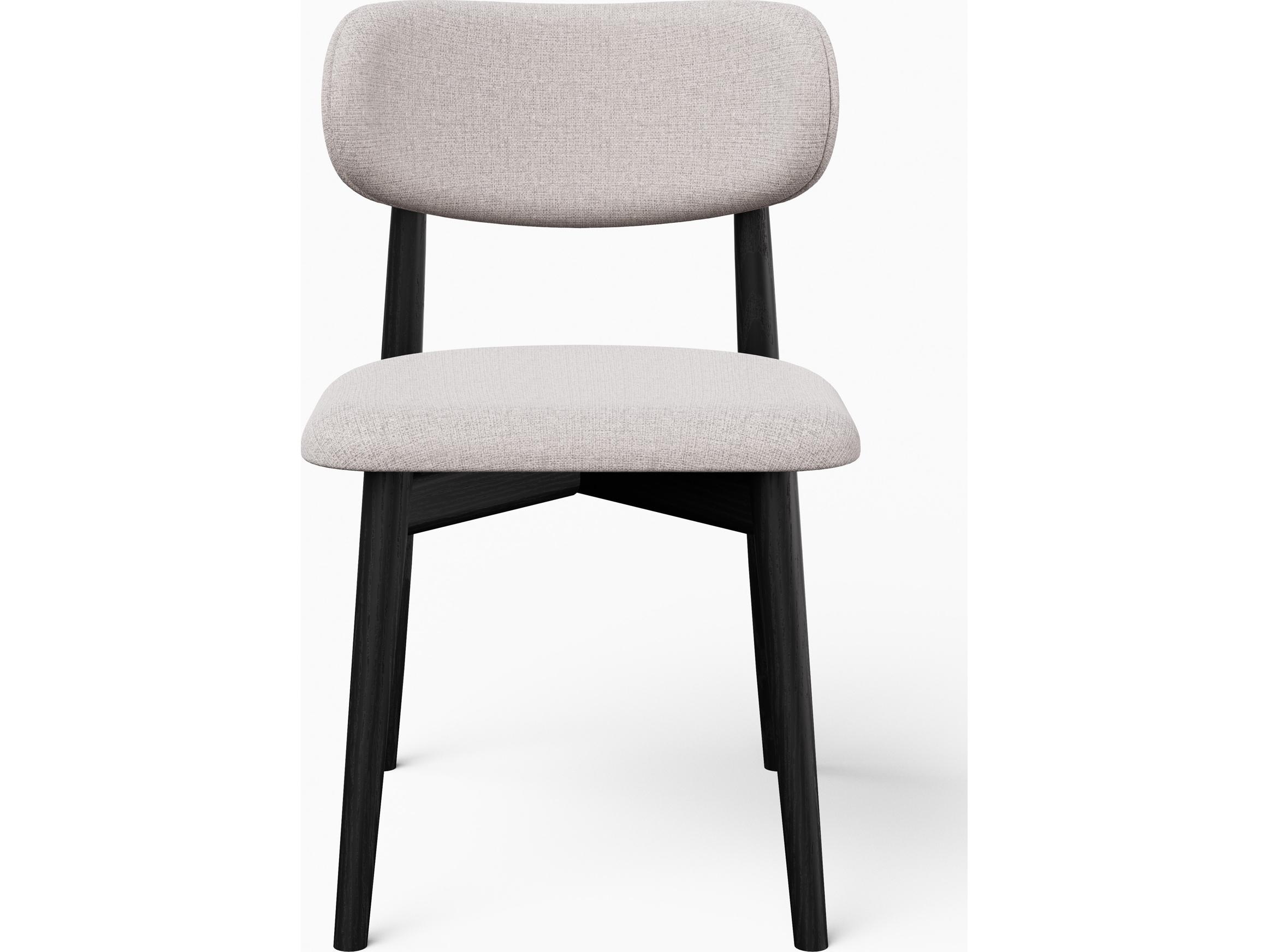 Urbia Modern Brazilian Collection Ebony Upholstered Armless Dining Chair