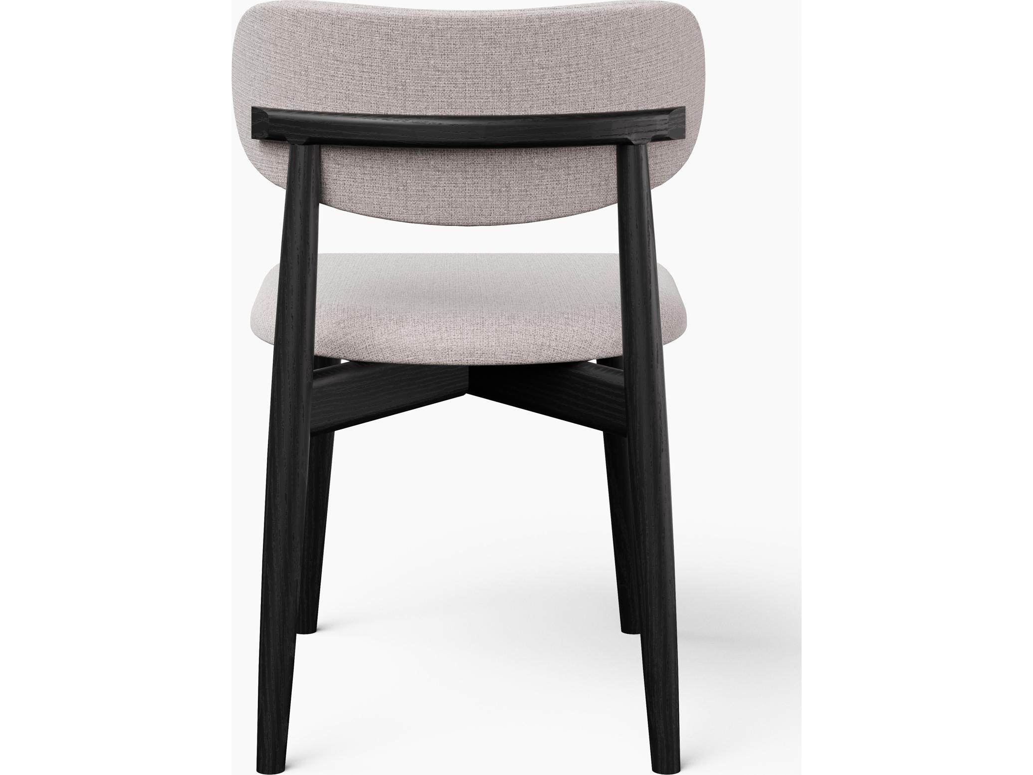 Urbia Modern Brazilian Collection Ebony Upholstered Armless Dining Chair