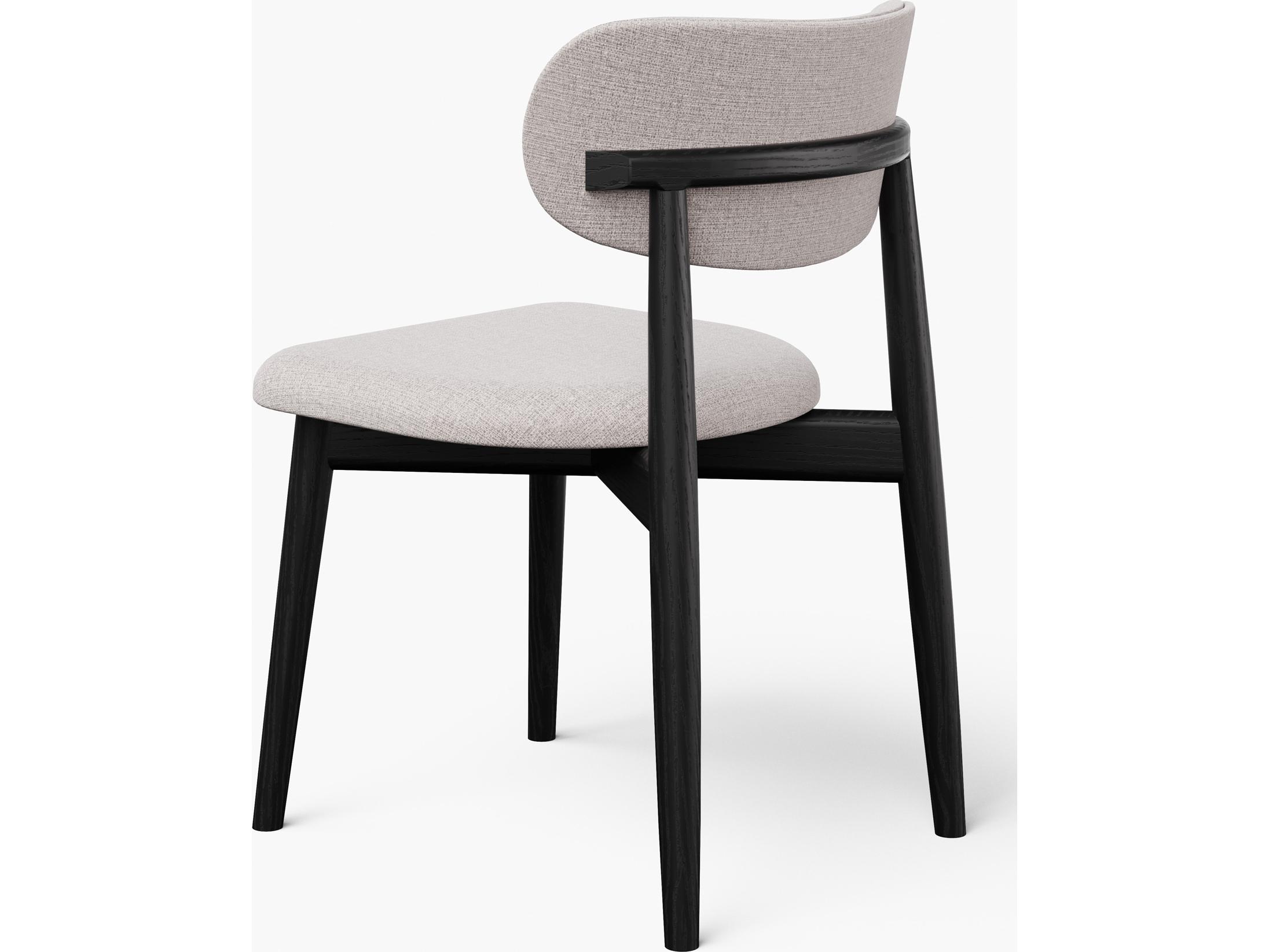Urbia Modern Brazilian Collection Ebony Upholstered Armless Dining Chair