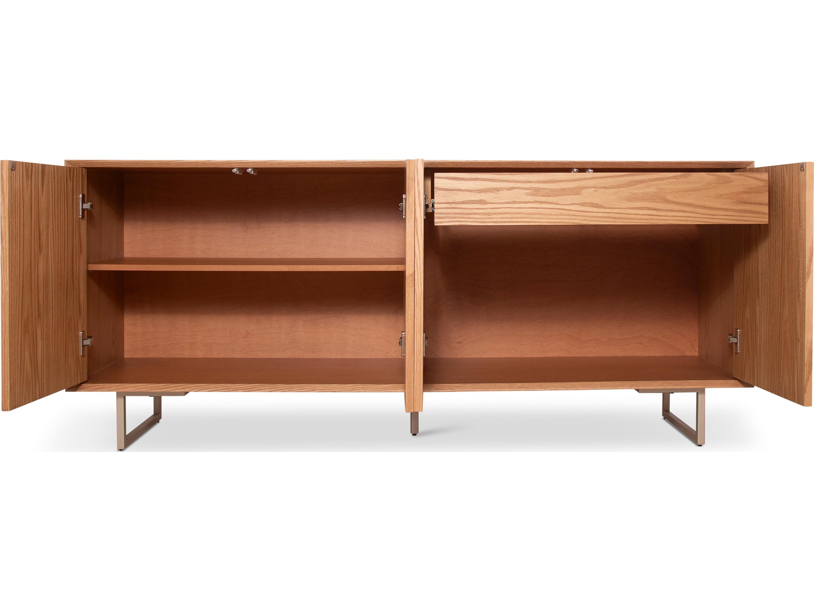 Urbia Modern Brazilian Collection 70" Oak Wood Sideboard