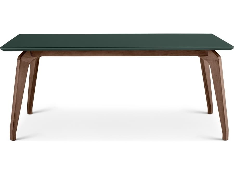 Urbia Modern Brazilian Rectangular Glass Floresta Green Dining Table