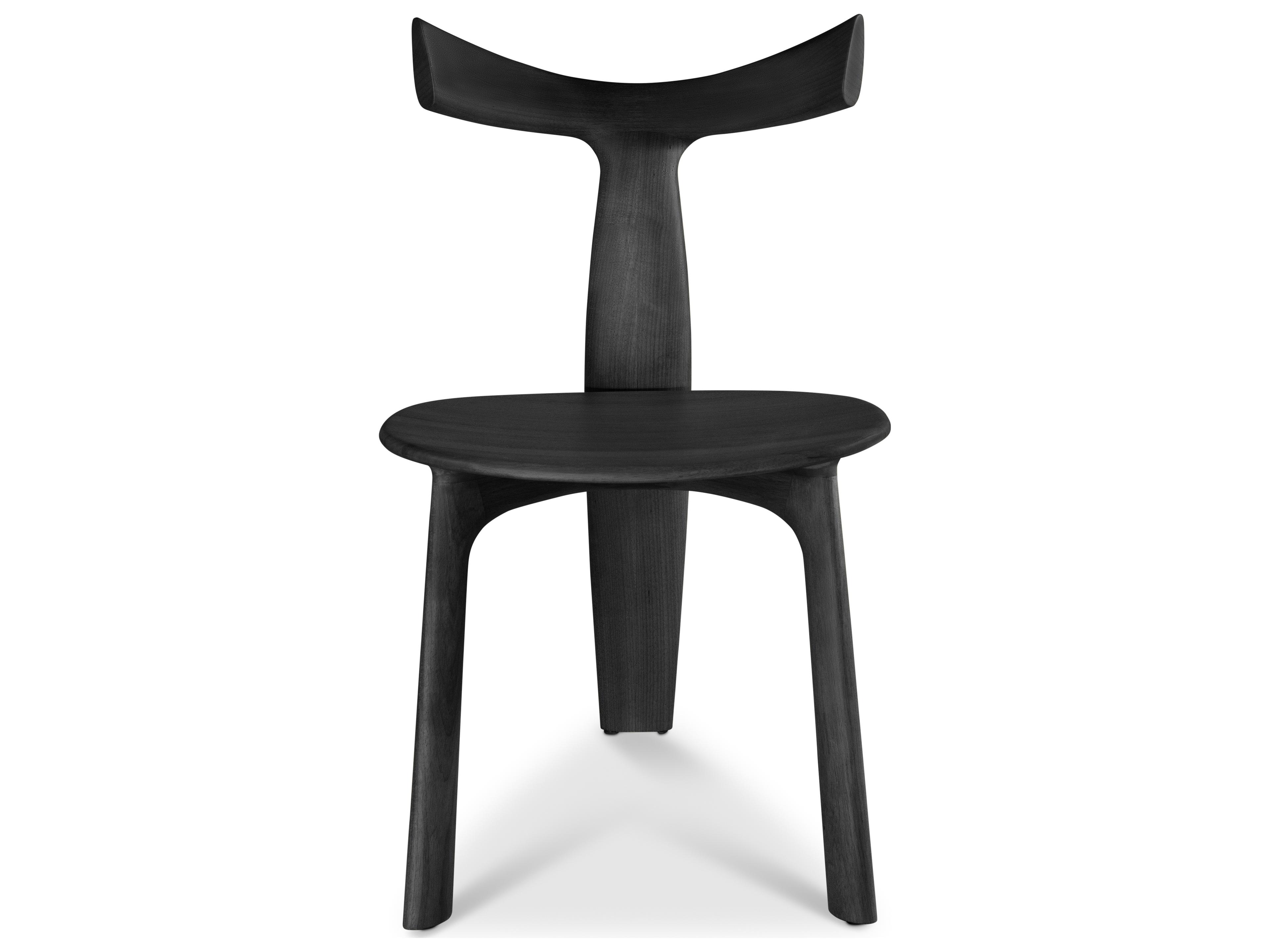 Urbia Modern Brazilian Black Armless Dining Chair