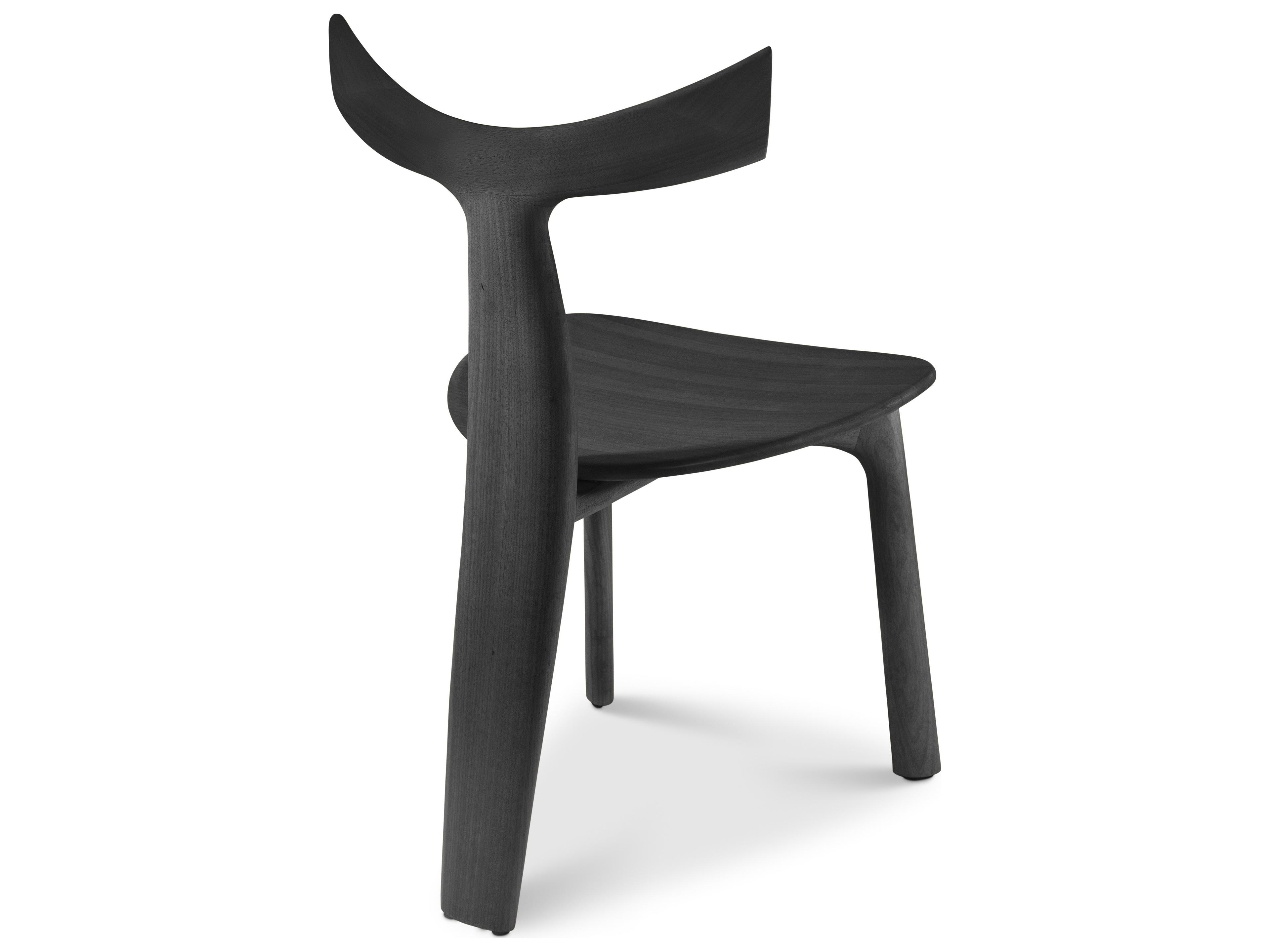 Urbia Modern Brazilian Black Armless Dining Chair